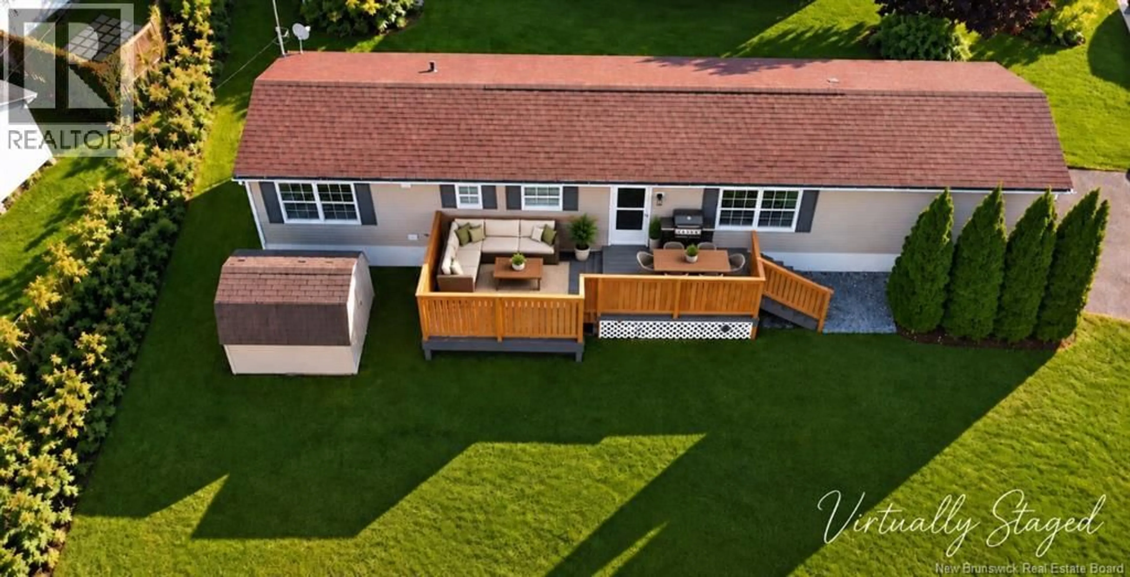 A pic from outside/outdoor area/front of a property/back of a property/a pic from drone, street for 52 SHERRYS LANE, Fredericton New Brunswick E3C1C8