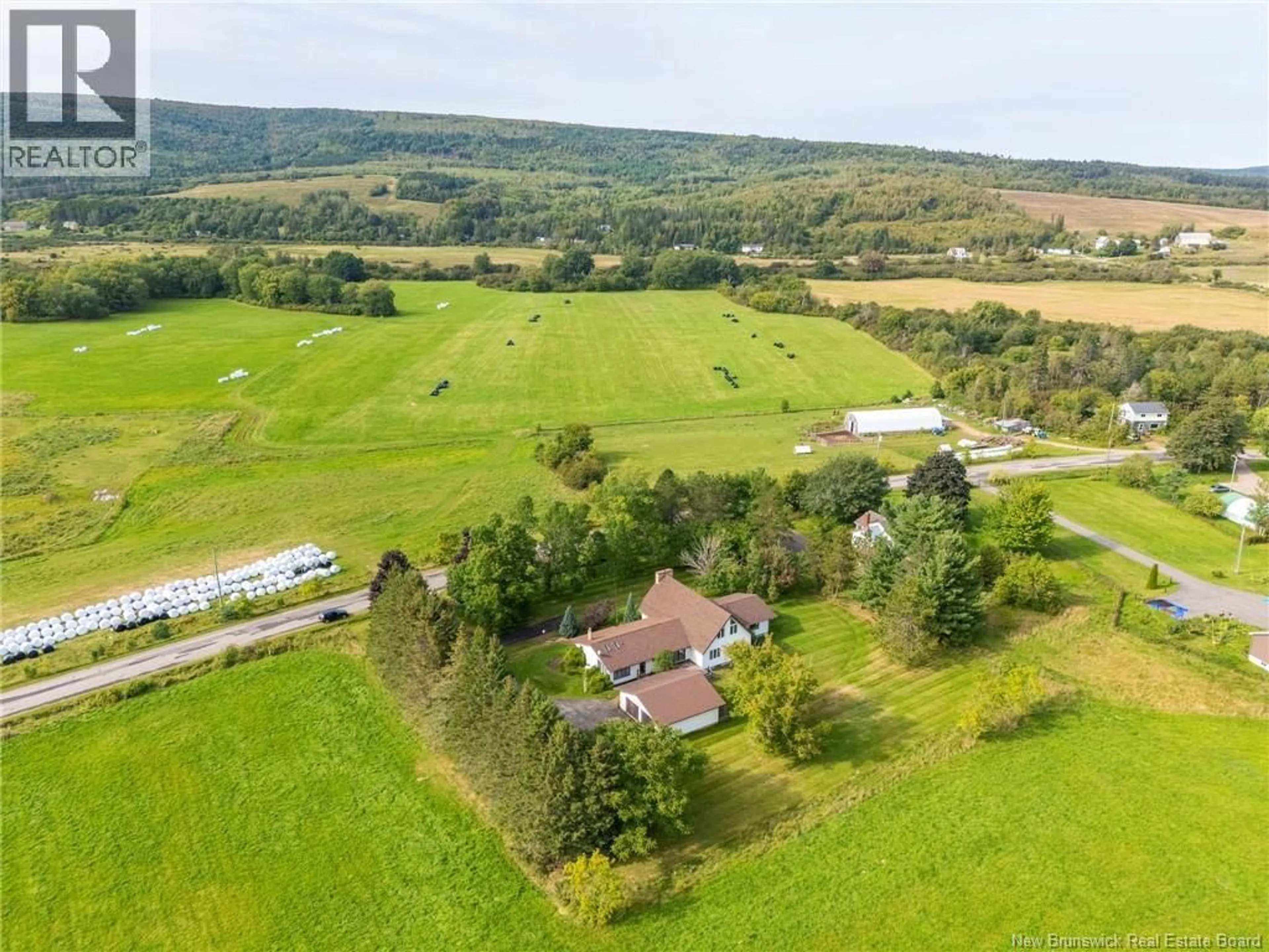 A pic from outside/outdoor area/front of a property/back of a property/a pic from drone, mountain view for 58 PENOBSQUIS LOOP, Penobsquis New Brunswick E4G2B7