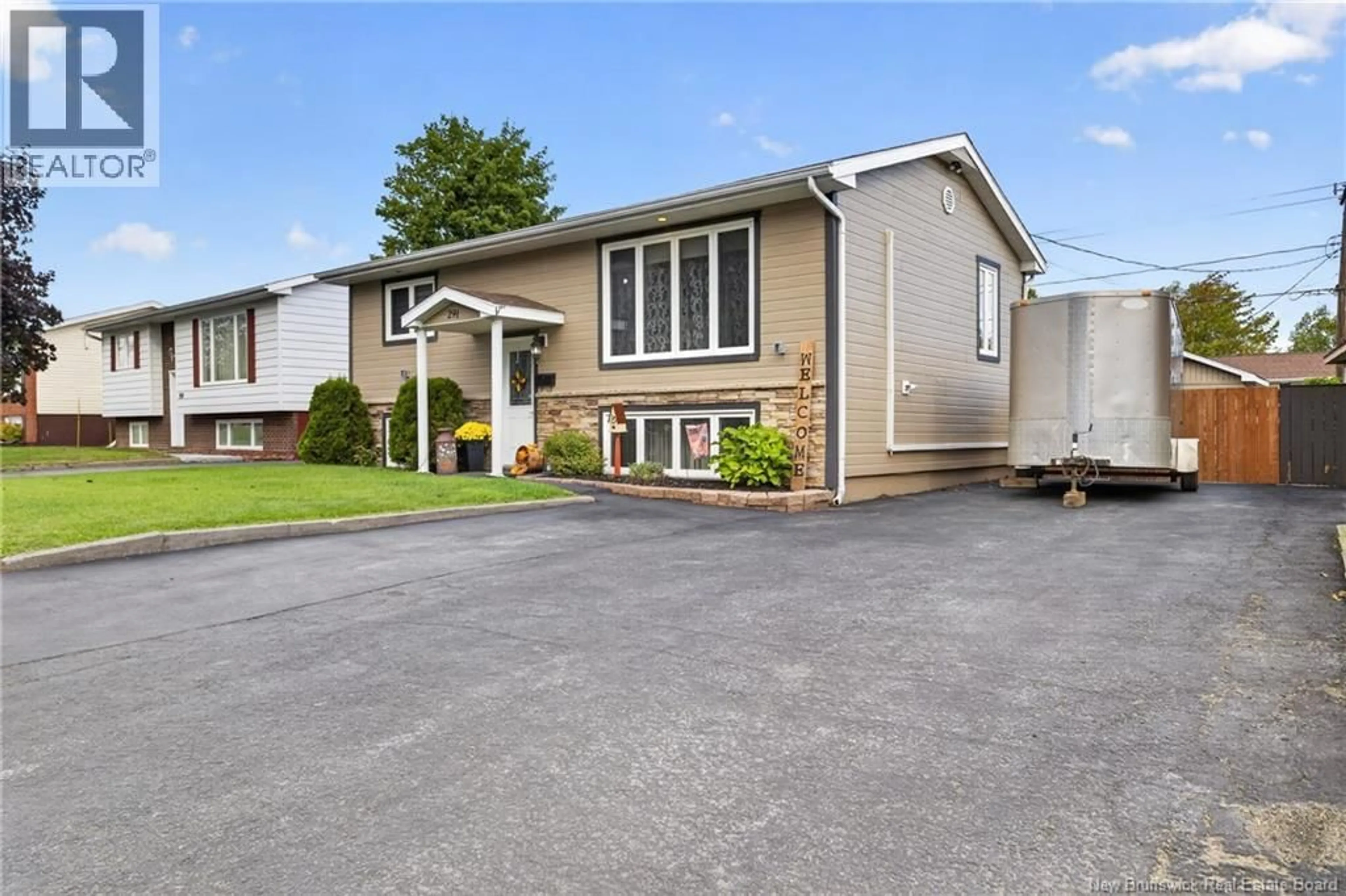 Home with vinyl exterior material, street for 291 DOVER STREET, Campbellton New Brunswick E3N3L5