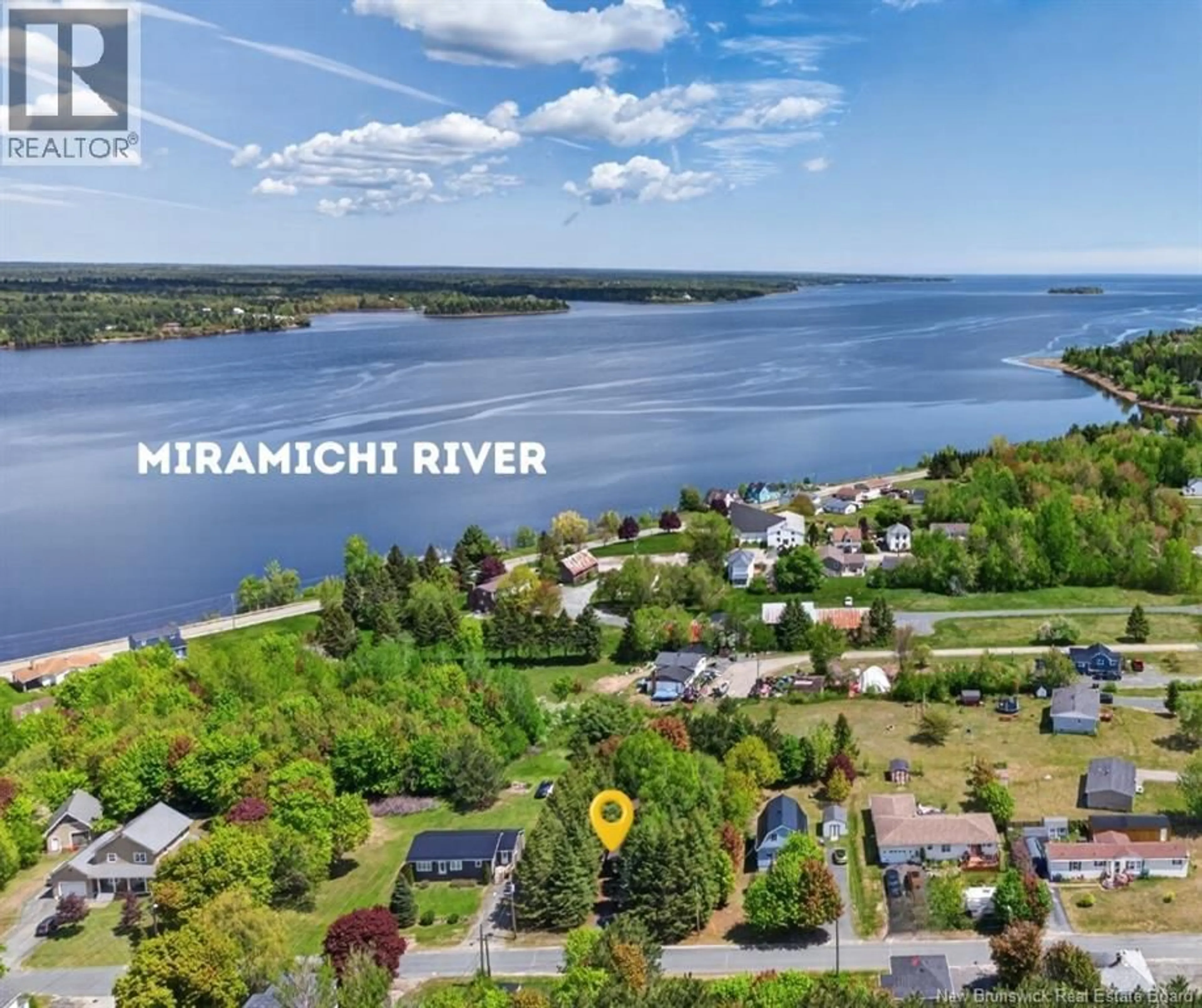 A pic from outside/outdoor area/front of a property/back of a property/a pic from drone, water/lake/river/ocean view for 20 KNOX STREET, Miramichi New Brunswick E1N4K1