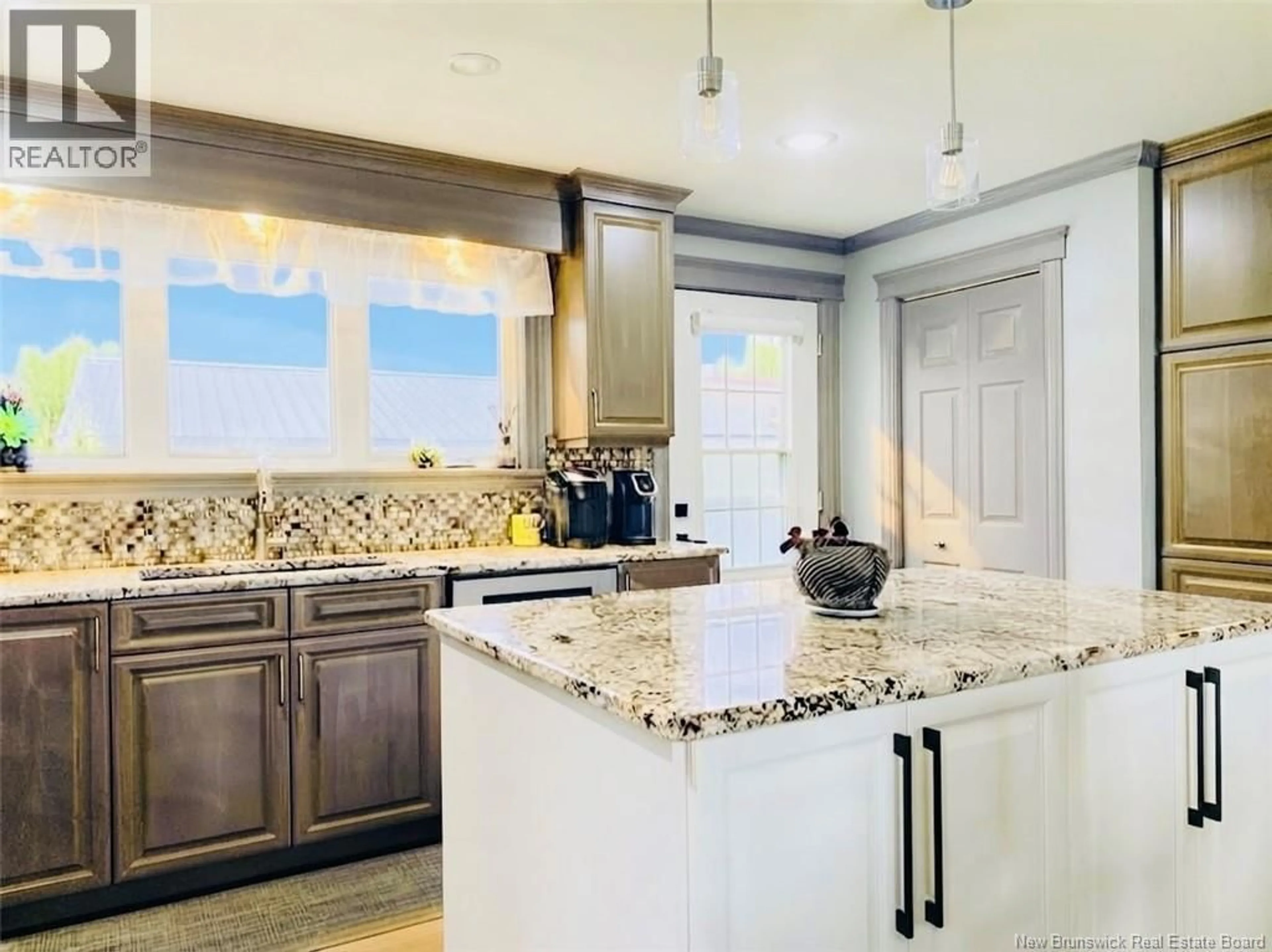 Open concept kitchen, ceramic/tile floor for 10 THIBODEAU LANE, Baie-Sainte-Anne New Brunswick E9A1G1