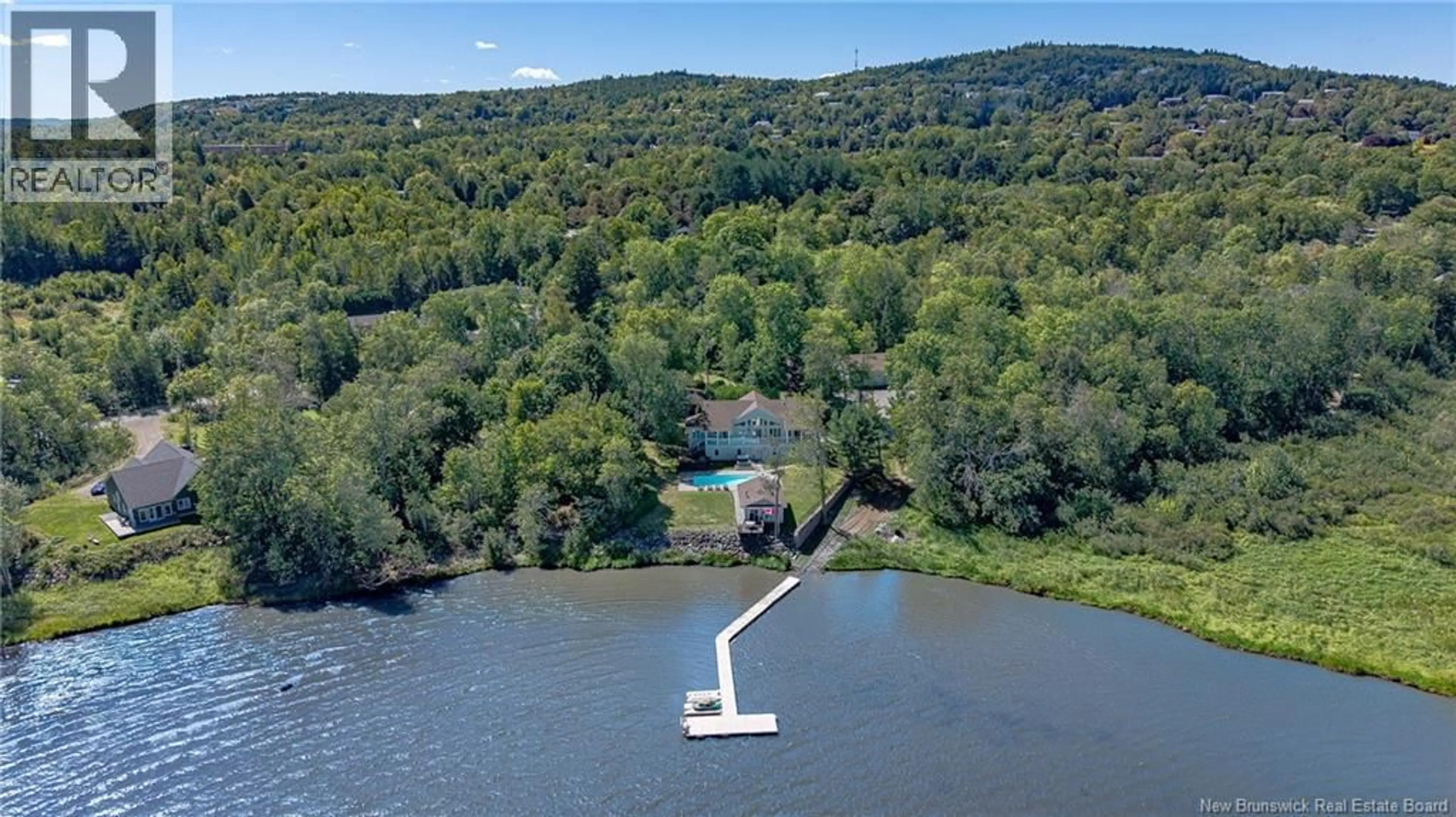 A pic from outside/outdoor area/front of a property/back of a property/a pic from drone, water/lake/river/ocean view for 200 INGELWOOD DRIVE, Grand Bay-Westfield New Brunswick E5K2E6
