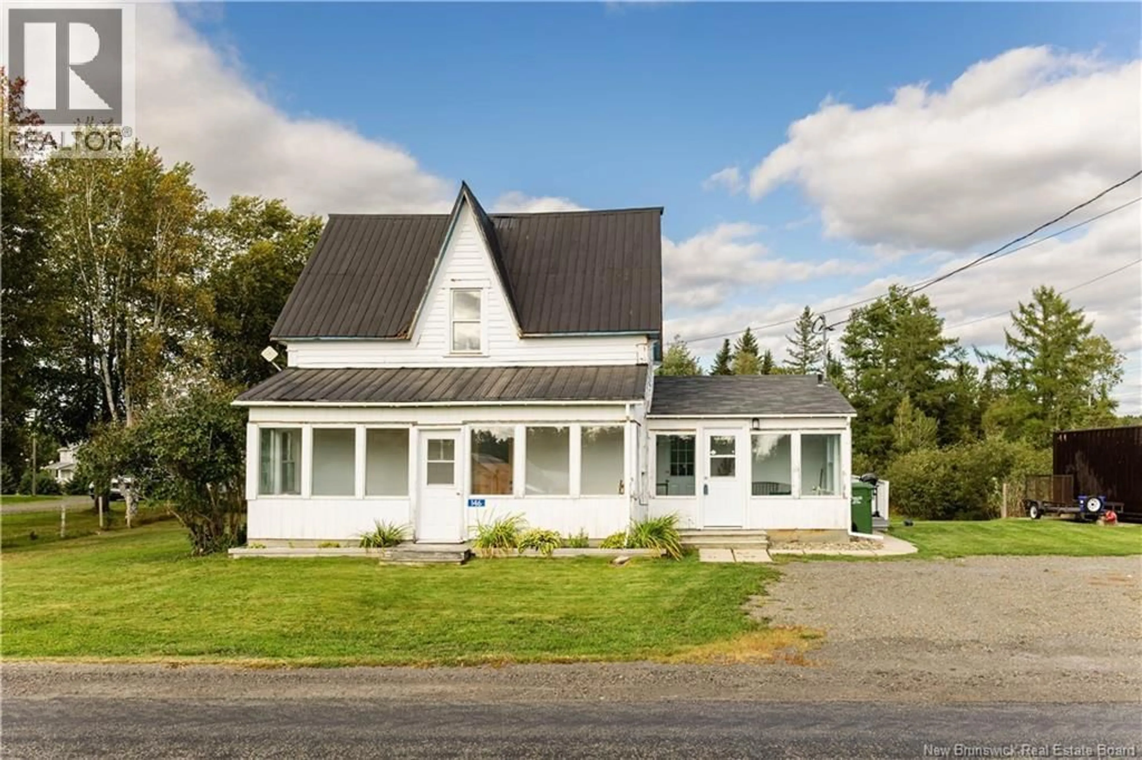 Home with vinyl exterior material, street for 146 TRIPP SETTLEMENT ROAD, Keswick Ridge New Brunswick E6L1W1