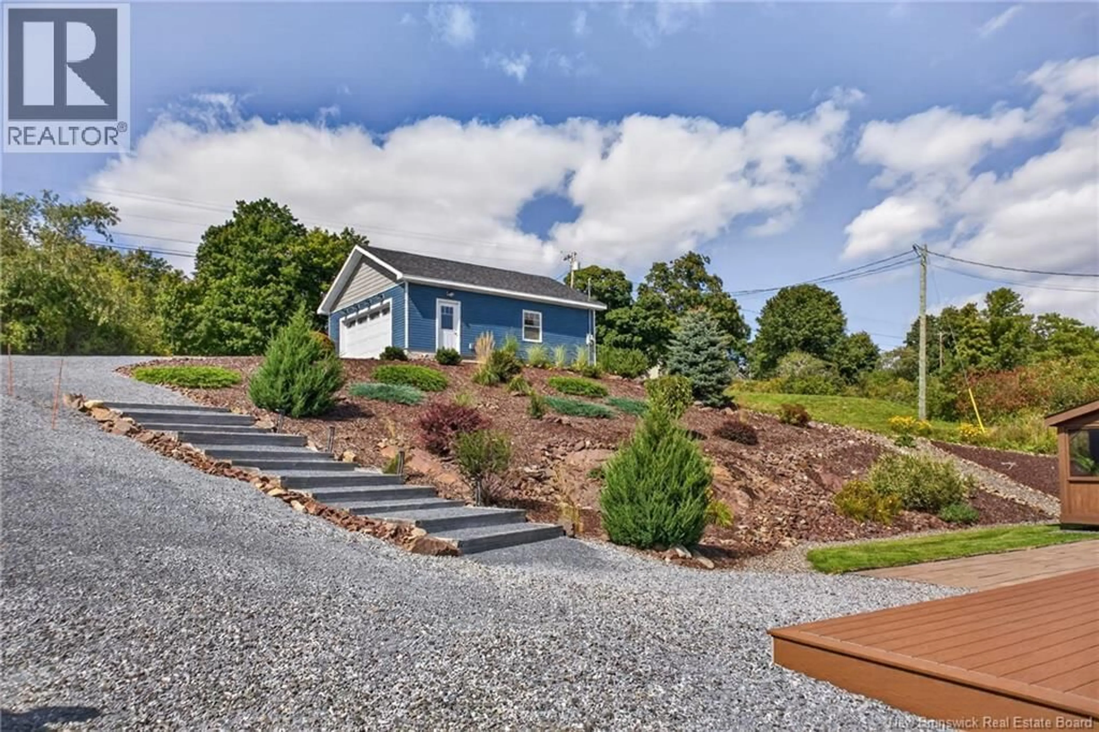 A pic from outside/outdoor area/front of a property/back of a property/a pic from drone, water/lake/river/ocean view for 7713 ROUTE 102, Lower Greenwich New Brunswick E5K4G5