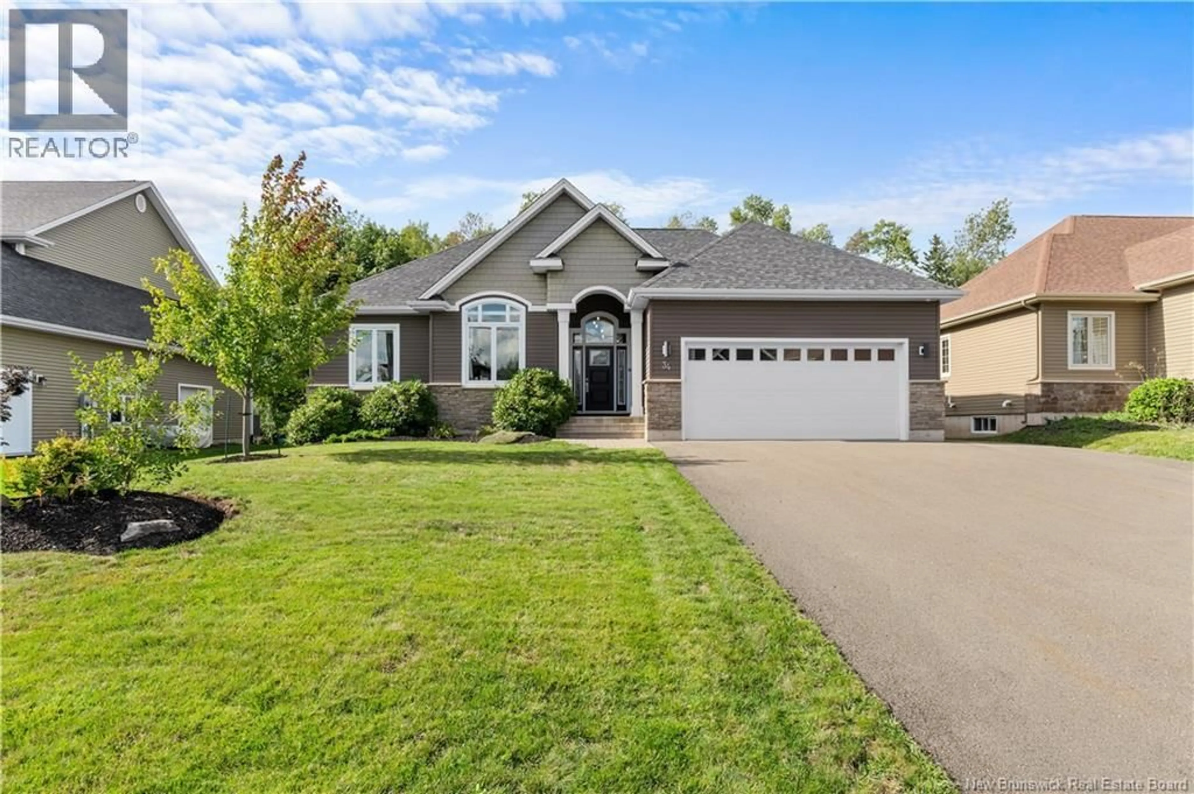 Home with vinyl exterior material, street for 34 VALMONT CRESCENT, Dieppe New Brunswick E1A1A2