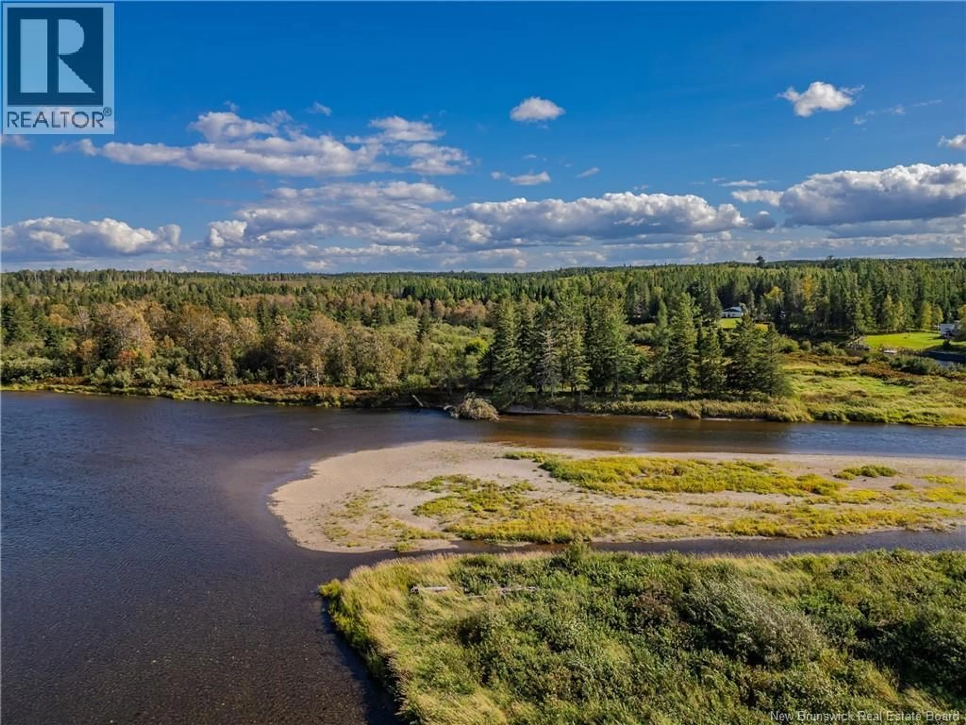 A pic from outside/outdoor area/front of a property/back of a property/a pic from drone, water/lake/river/ocean view for 912 ROUTE 385, Burntland Brook New Brunswick E3Y3G8