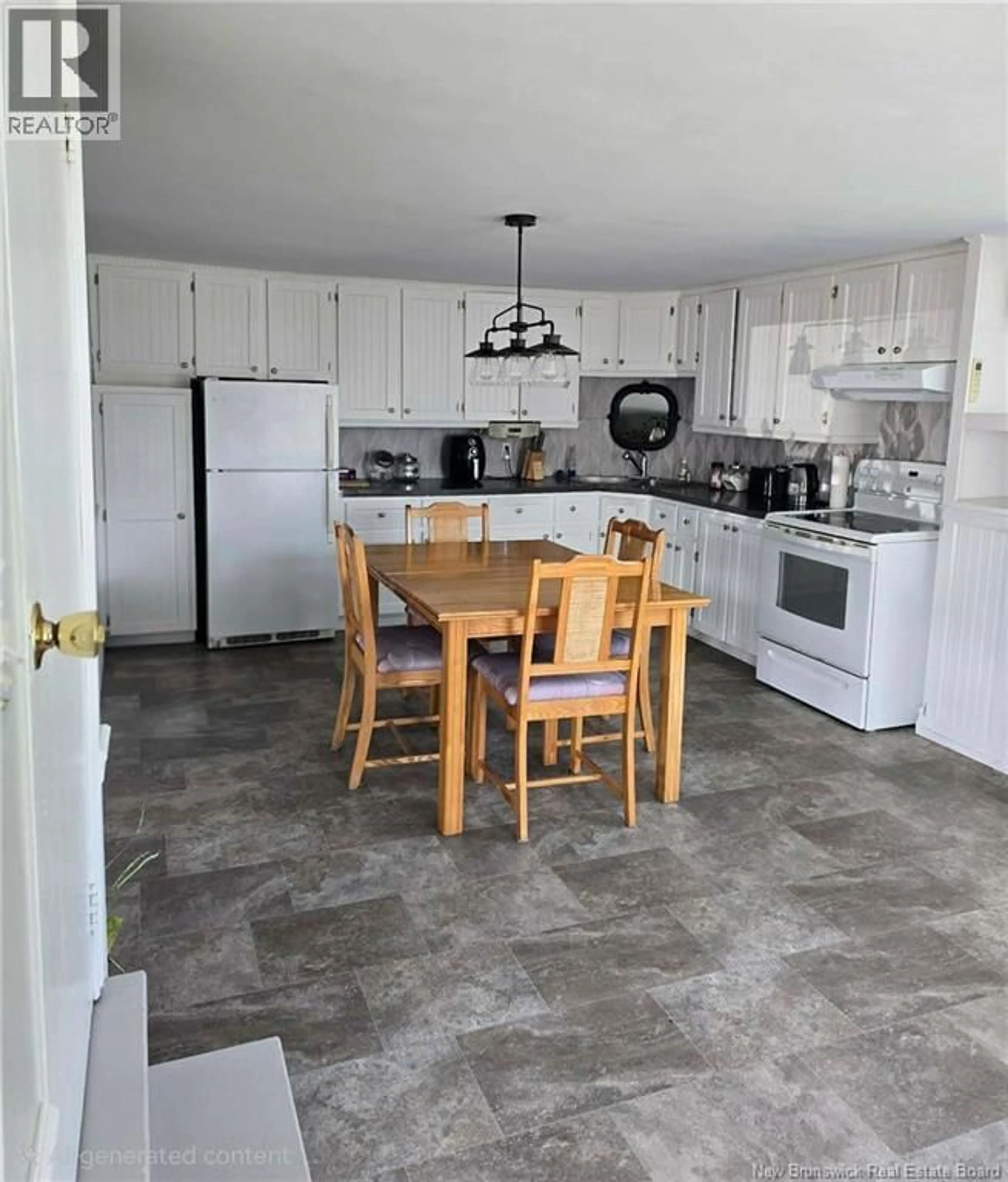 Open concept kitchen, ceramic/tile floor for 1552 ROUTE 135, Bois-Blanc New Brunswick E8R2B2
