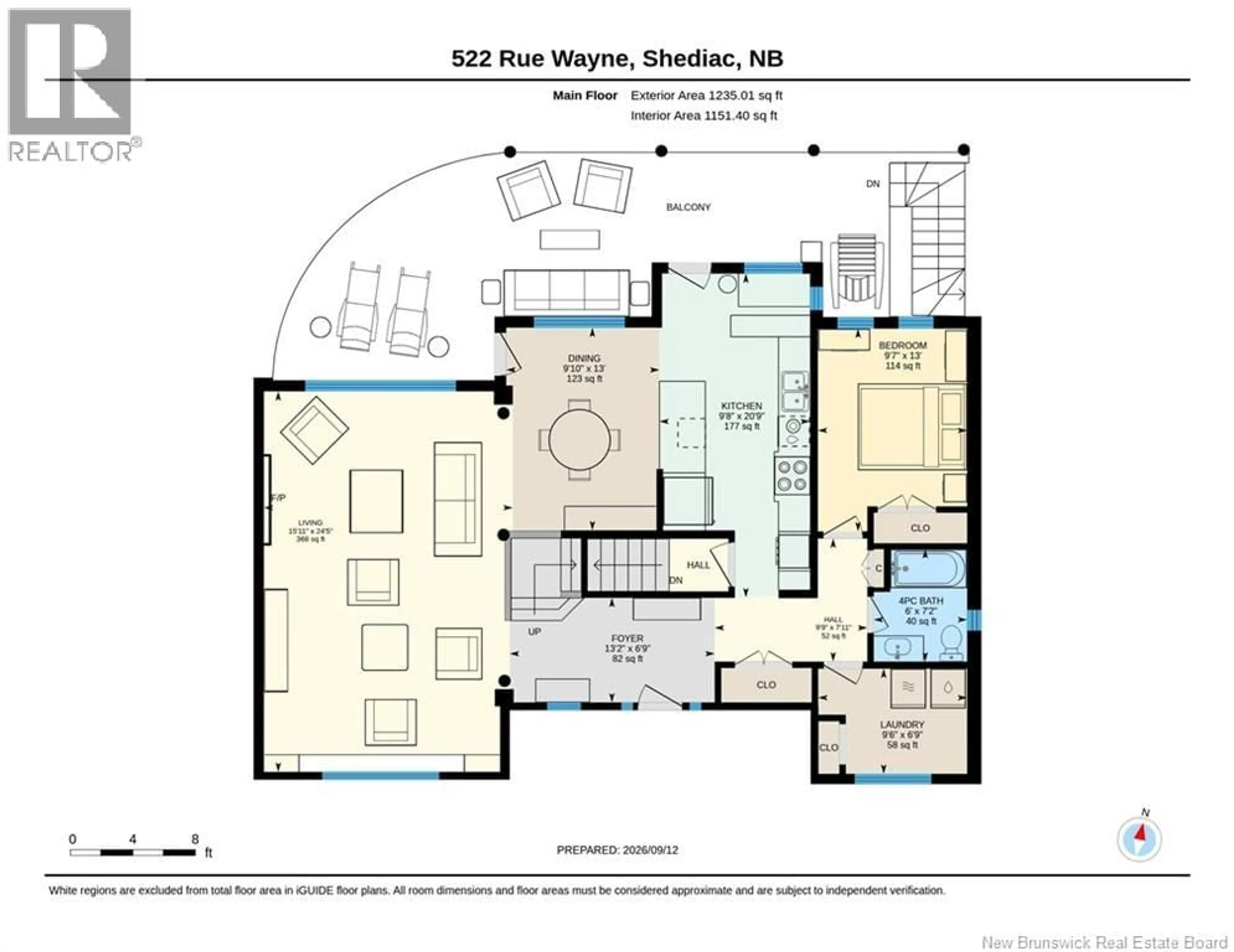 Floor plan for 522 WAYNE STREET, Shediac New Brunswick E4P2W9