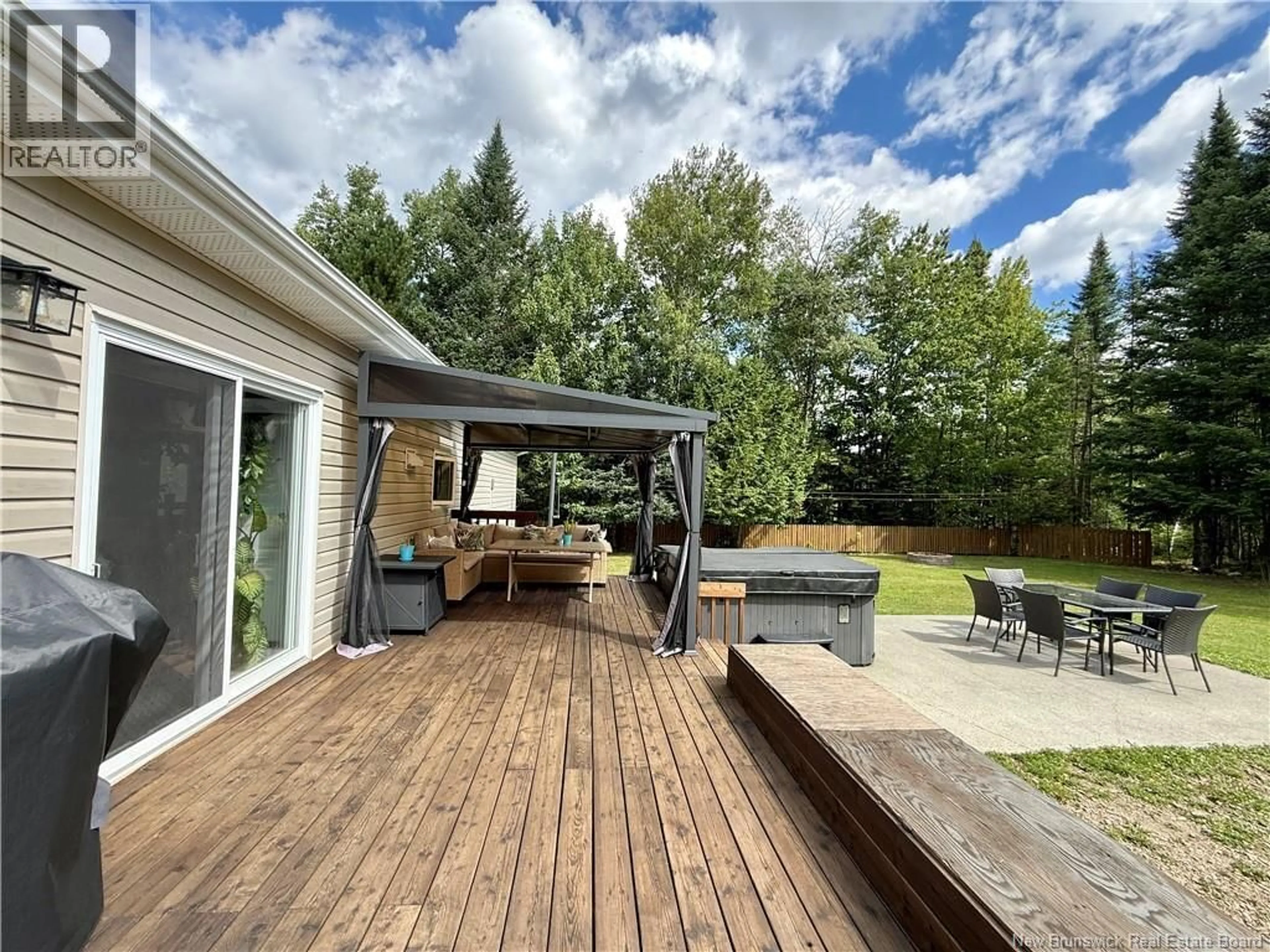 Patio, forest/trees view for 401 CHEMIN SMITH, Saint-Basile New Brunswick E7C2J8
