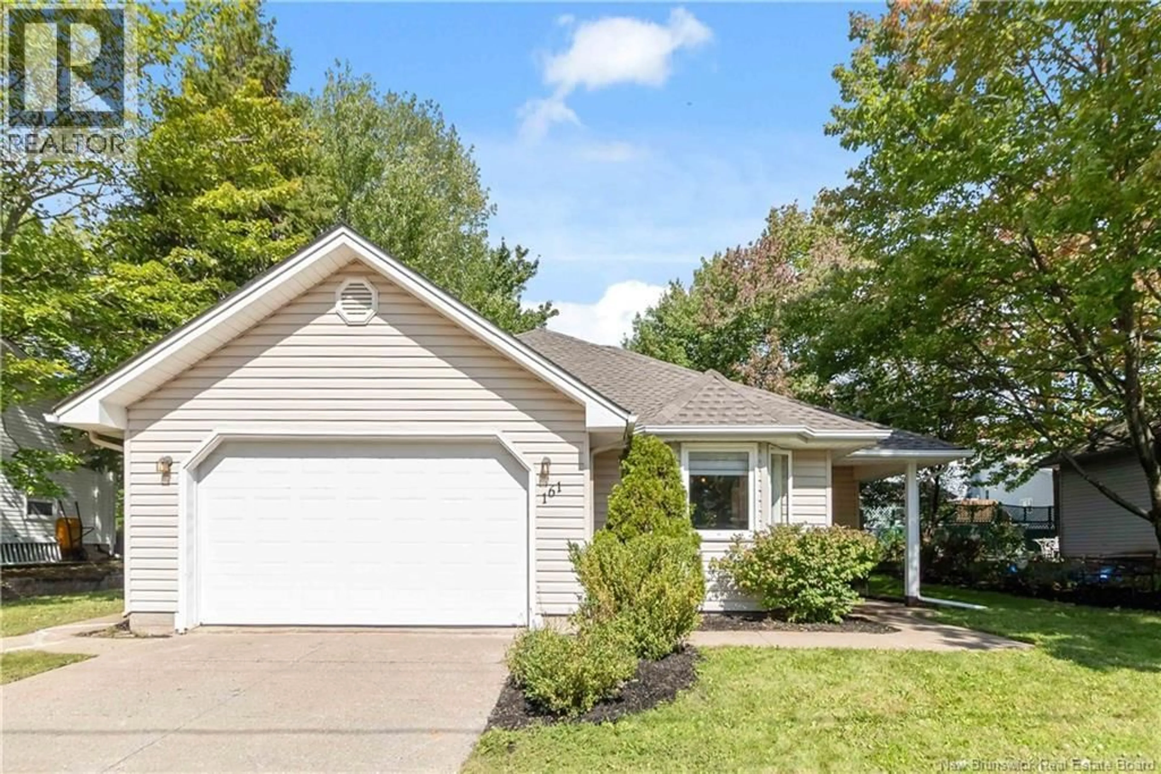 Home with vinyl exterior material, street for 161 MOREWOOD CRESCENT, Moncton New Brunswick E1A6L4