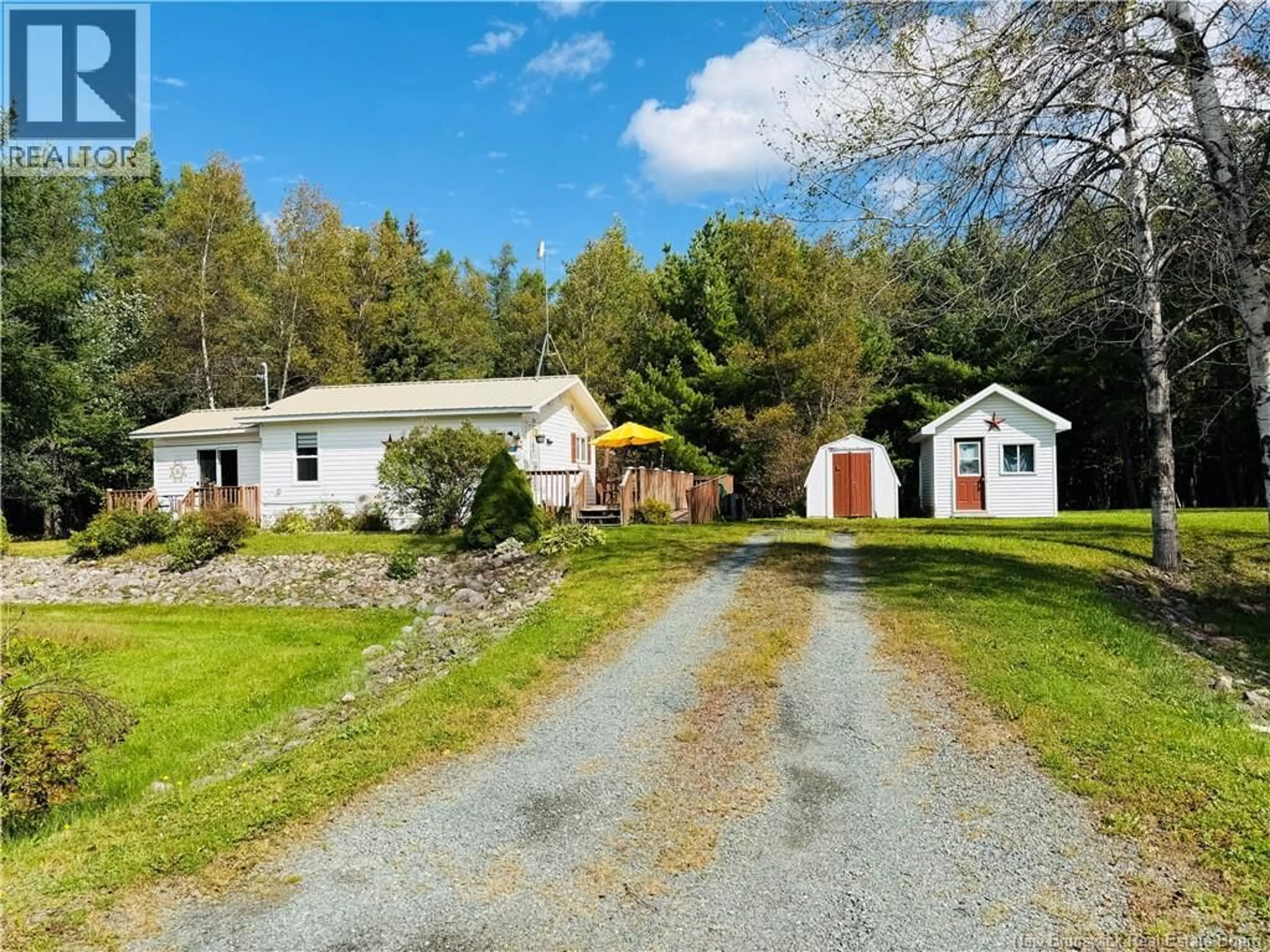 A pic from outside/outdoor area/front of a property/back of a property/a pic from drone, unknown for 21 LITTLE BRANCH ROAD, Black River Bridge New Brunswick E1N5N4