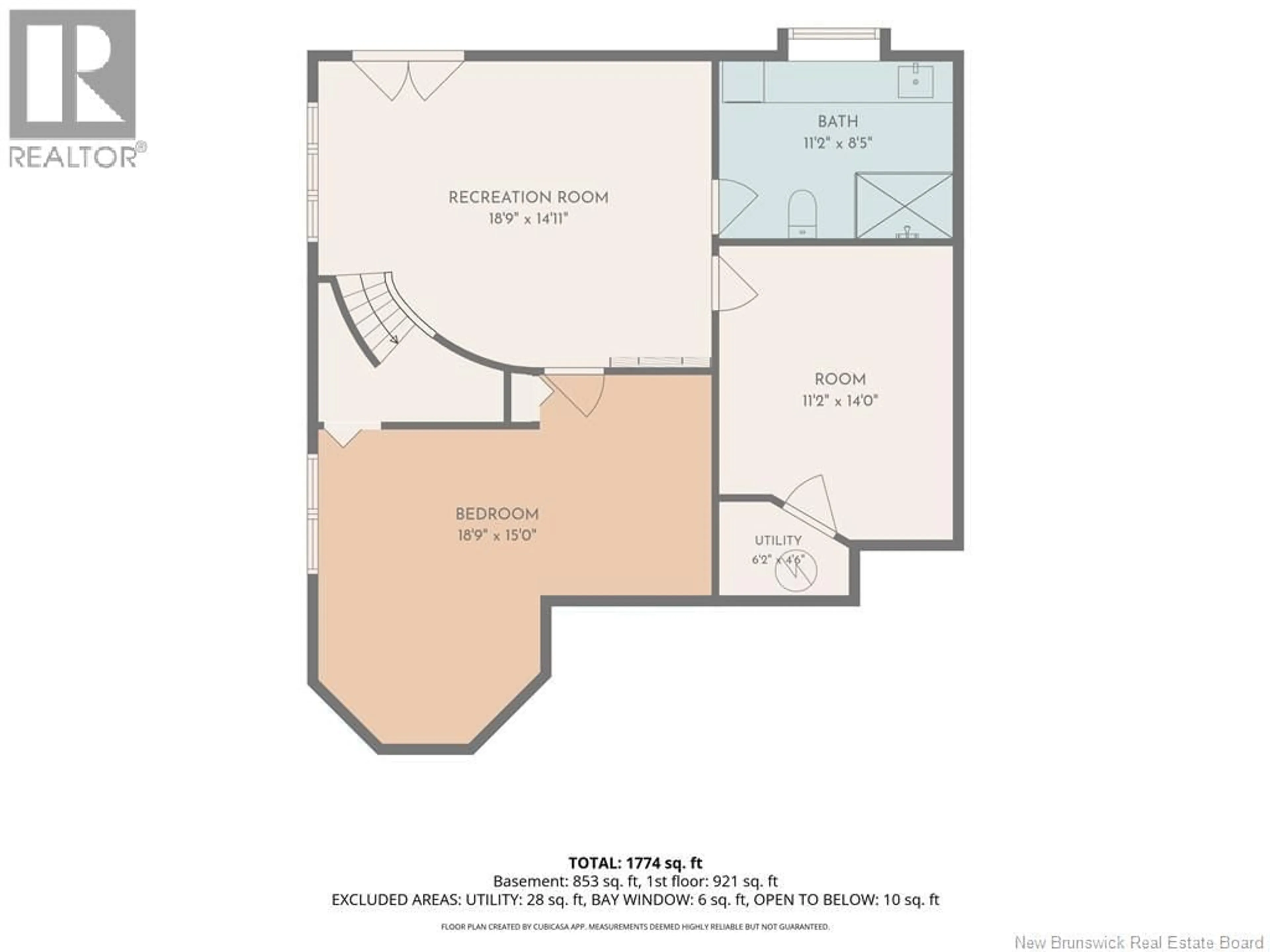 Floor plan for 1895 GOWAN BRAE DRIVE, Bathurst New Brunswick E2A4X5