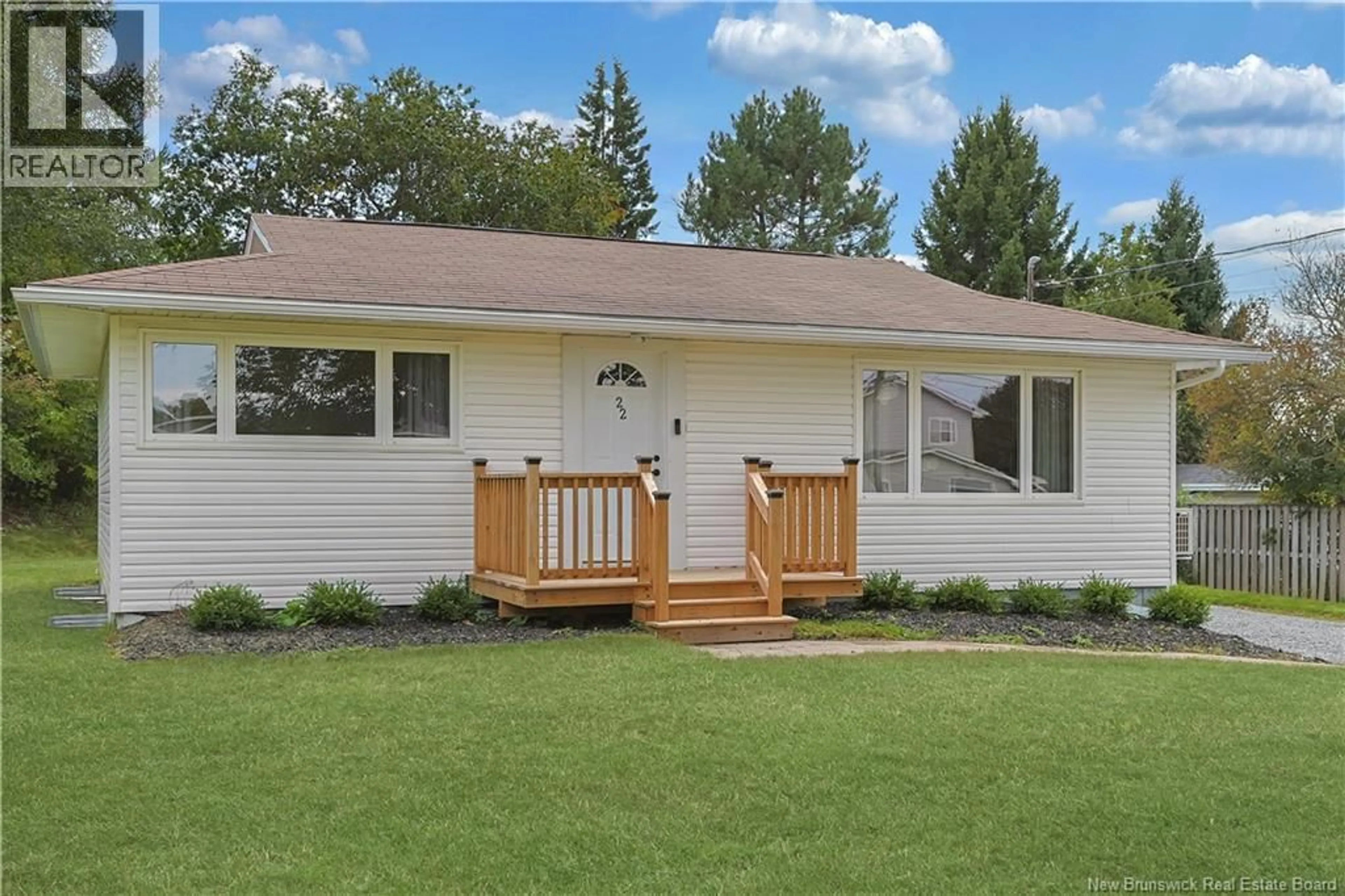 Home with vinyl exterior material, street for 22 PARK HILL DRIVE, Saint John New Brunswick E2J2V4