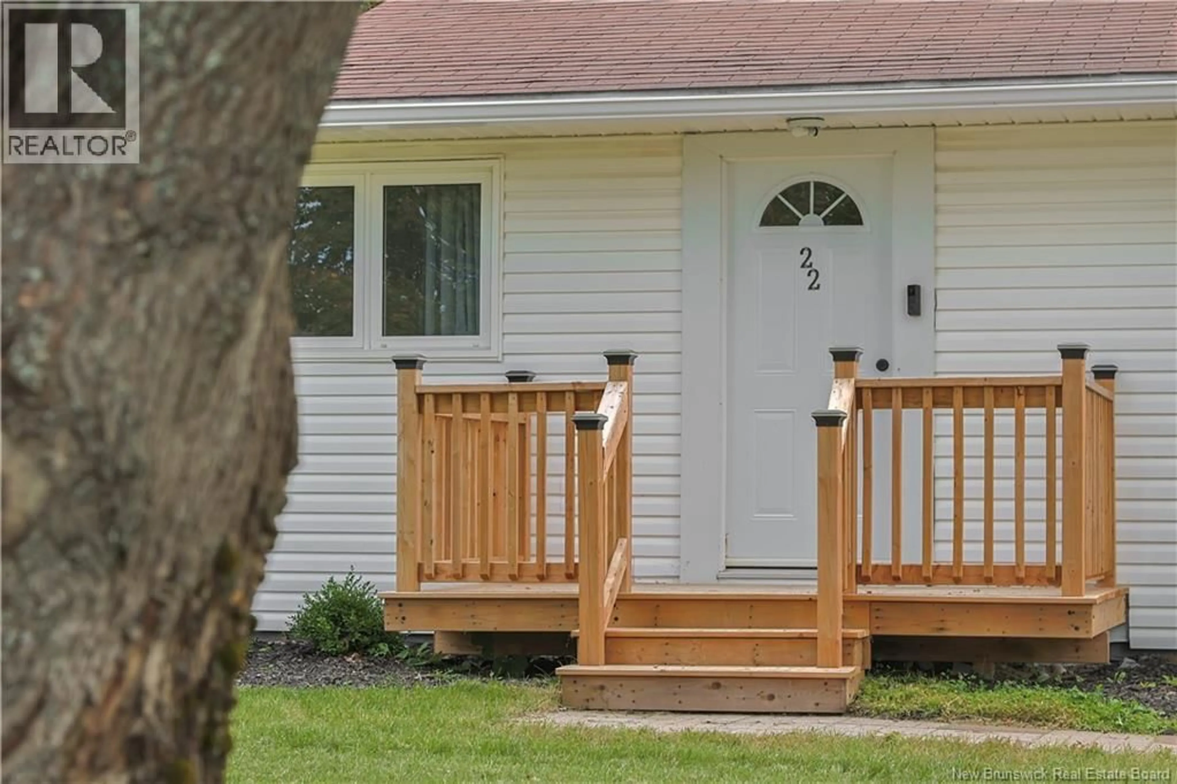 Home with vinyl exterior material, street for 22 PARK HILL DRIVE, Saint John New Brunswick E2J2V4