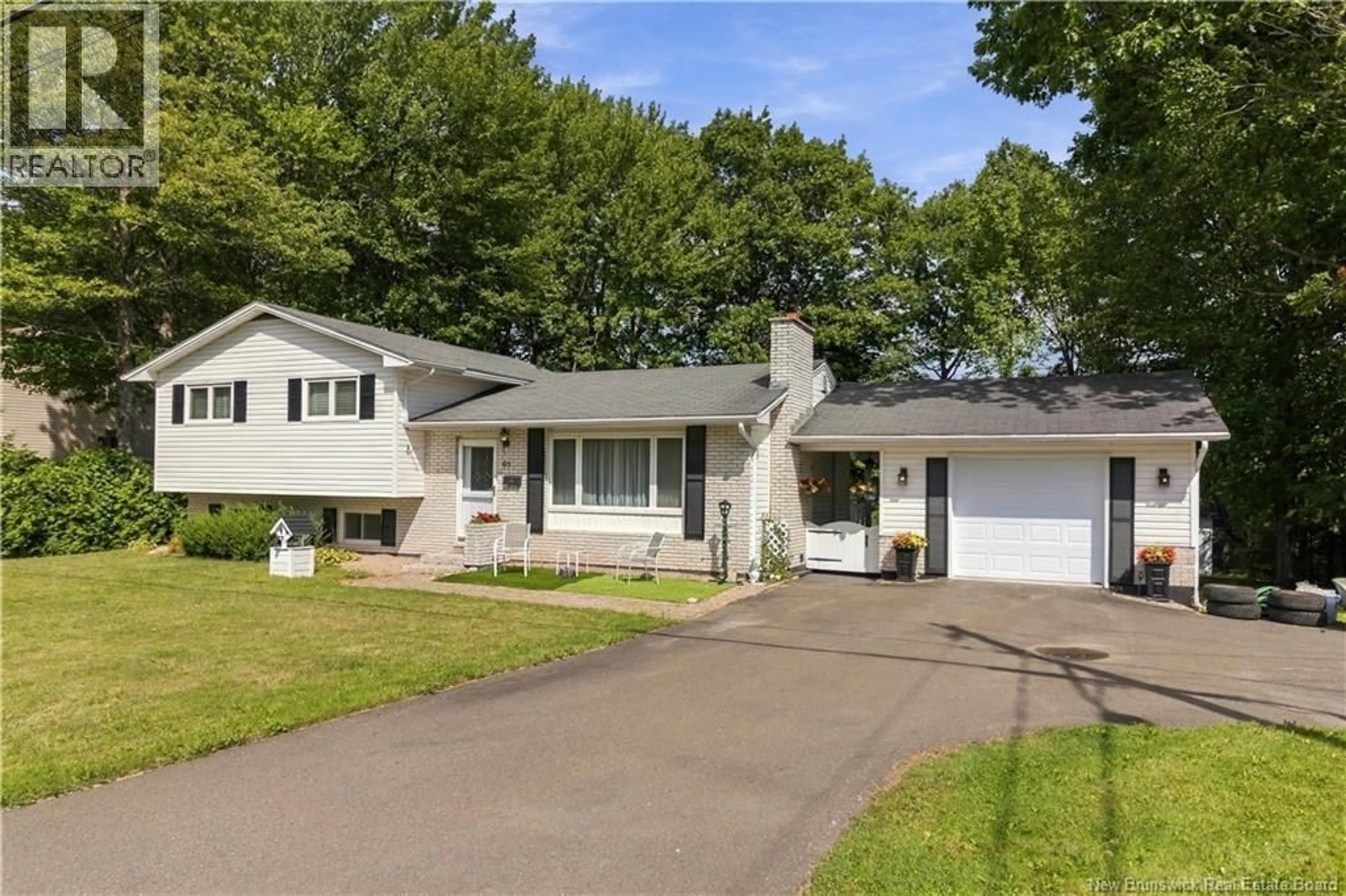 Home with vinyl exterior material, street for 91 SPRINGWATER LANE, New Maryland New Brunswick E3C1H8
