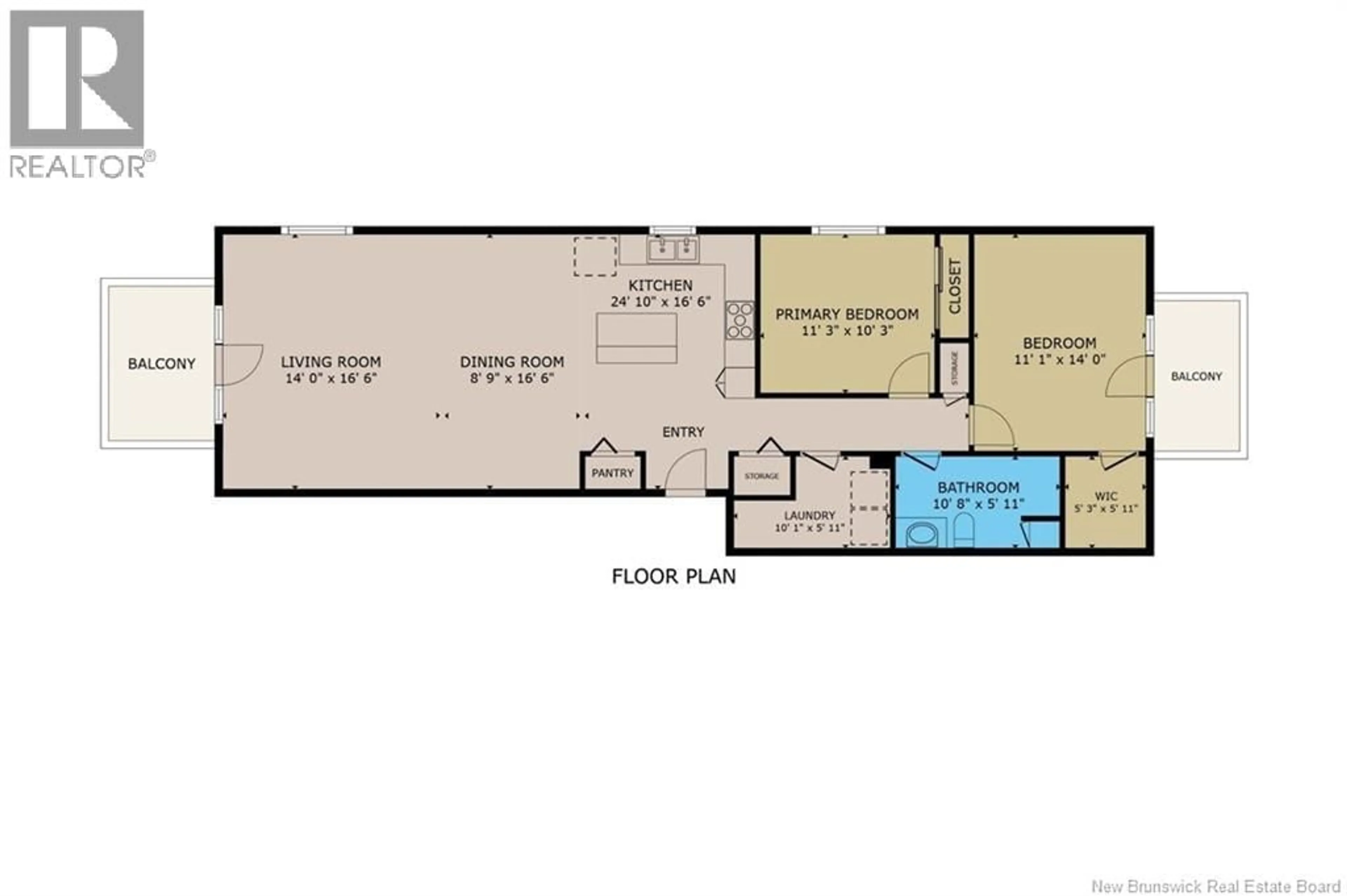 Floor plan for 401 - 204 COVERDALE ROAD, Riverview New Brunswick E1B0J2