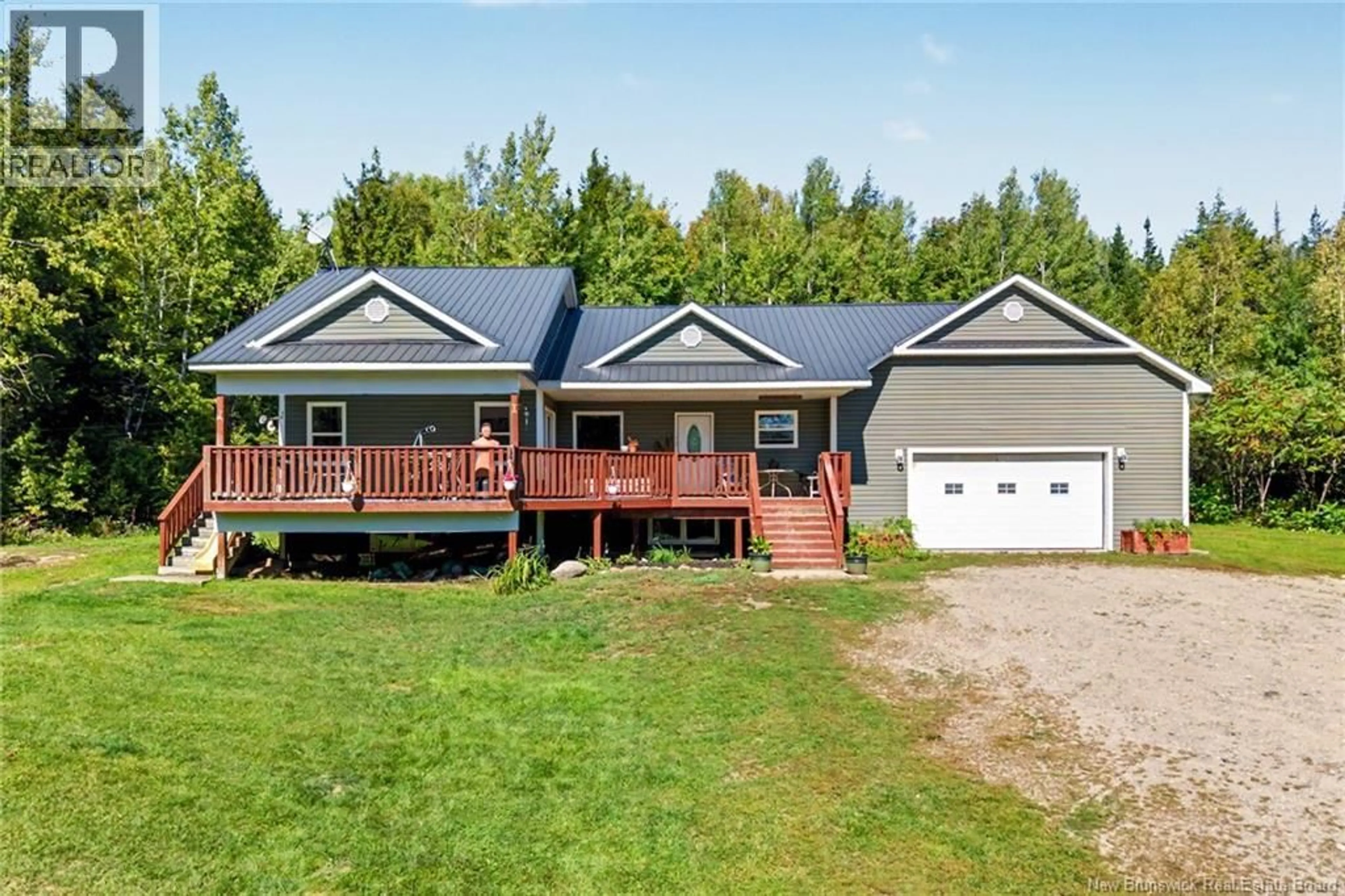 A pic from outside/outdoor area/front of a property/back of a property/a pic from drone, unknown for 3442 ROUTE 105, Bear Island New Brunswick E6L1J3