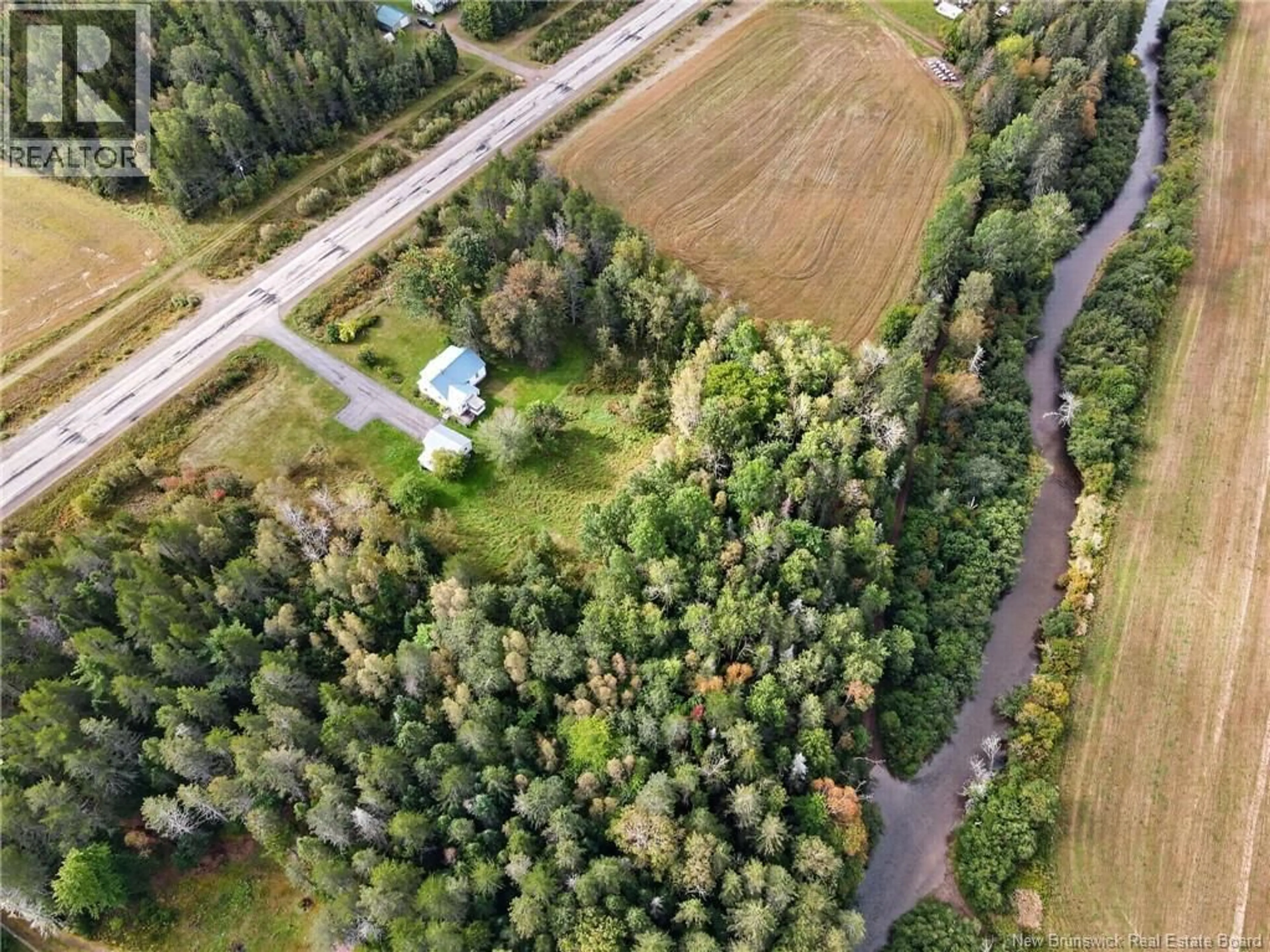 A pic from outside/outdoor area/front of a property/back of a property/a pic from drone, forest/trees view for 265 PORTAGE VALE ROAD, Penobsquis New Brunswick E4G2X2