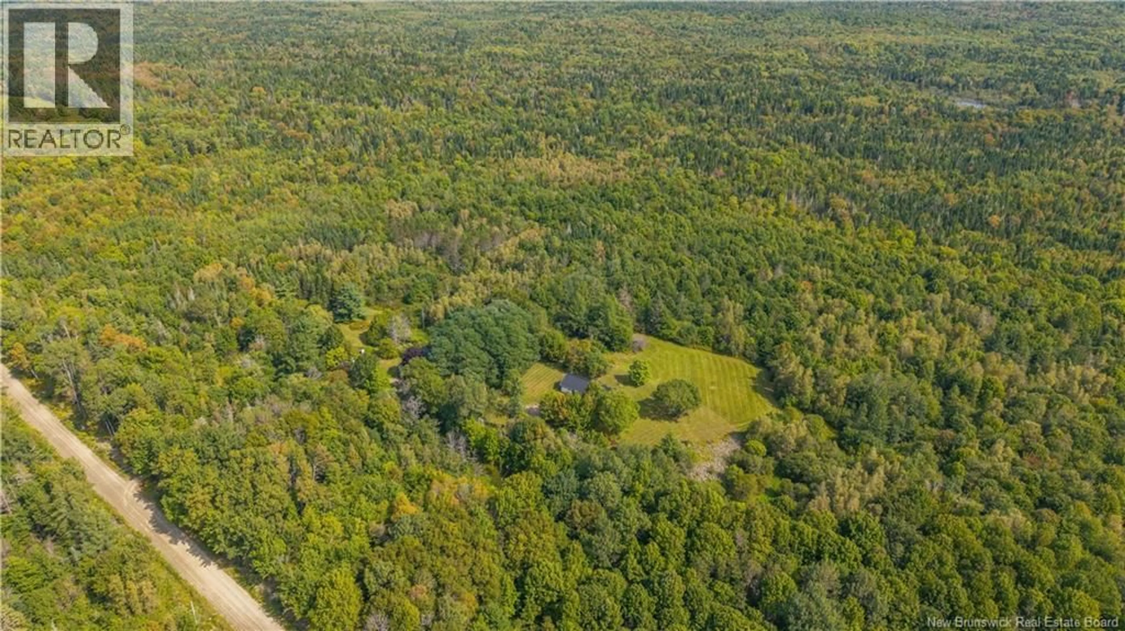A pic from outside/outdoor area/front of a property/back of a property/a pic from drone, forest/trees view for 187 SMITH ROAD, Tower Hill New Brunswick E5A2R8