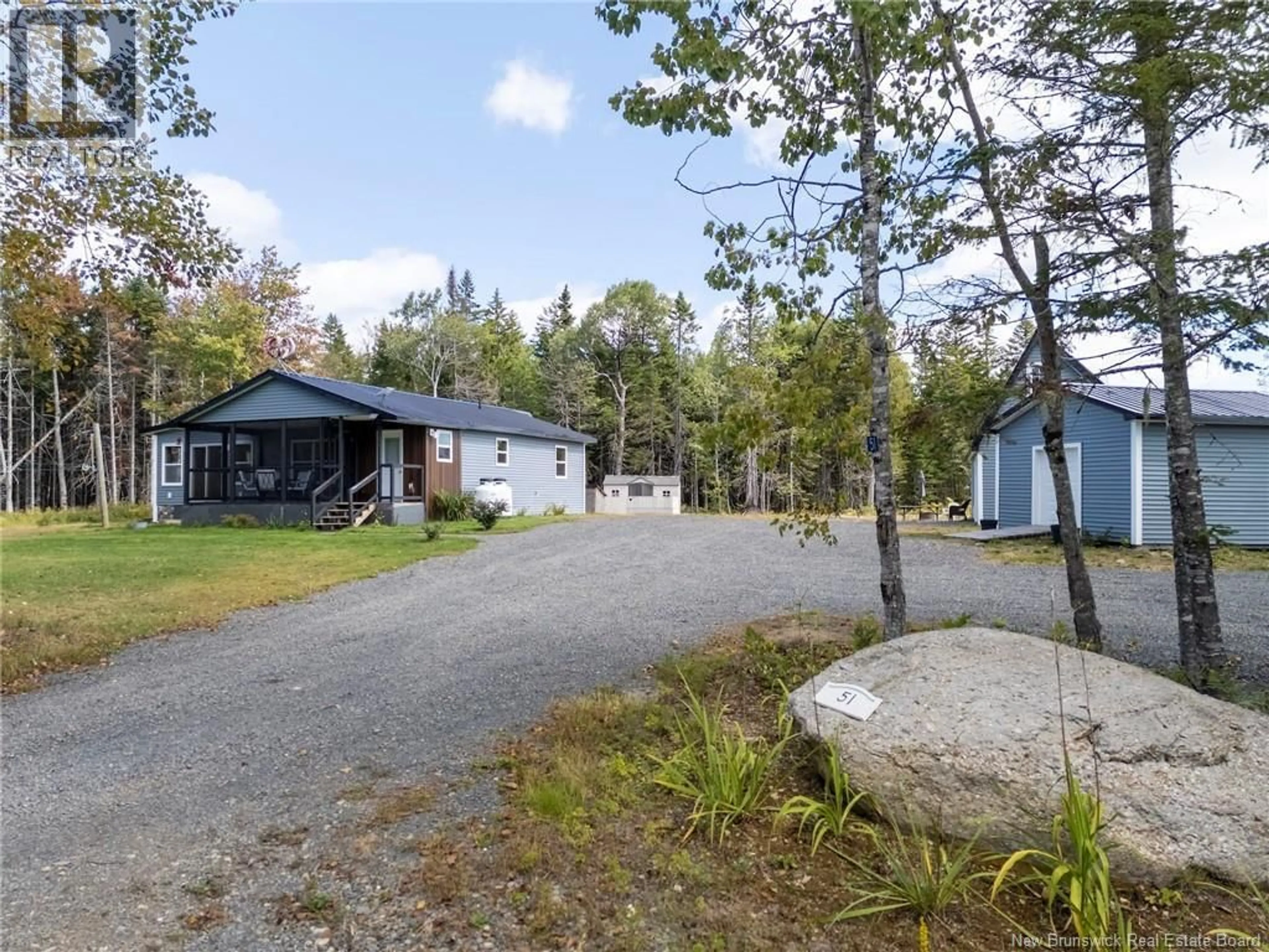A pic from outside/outdoor area/front of a property/back of a property/a pic from drone, street for 51 FOSTERS LANE, Peltoma Settlement New Brunswick E5L0B3