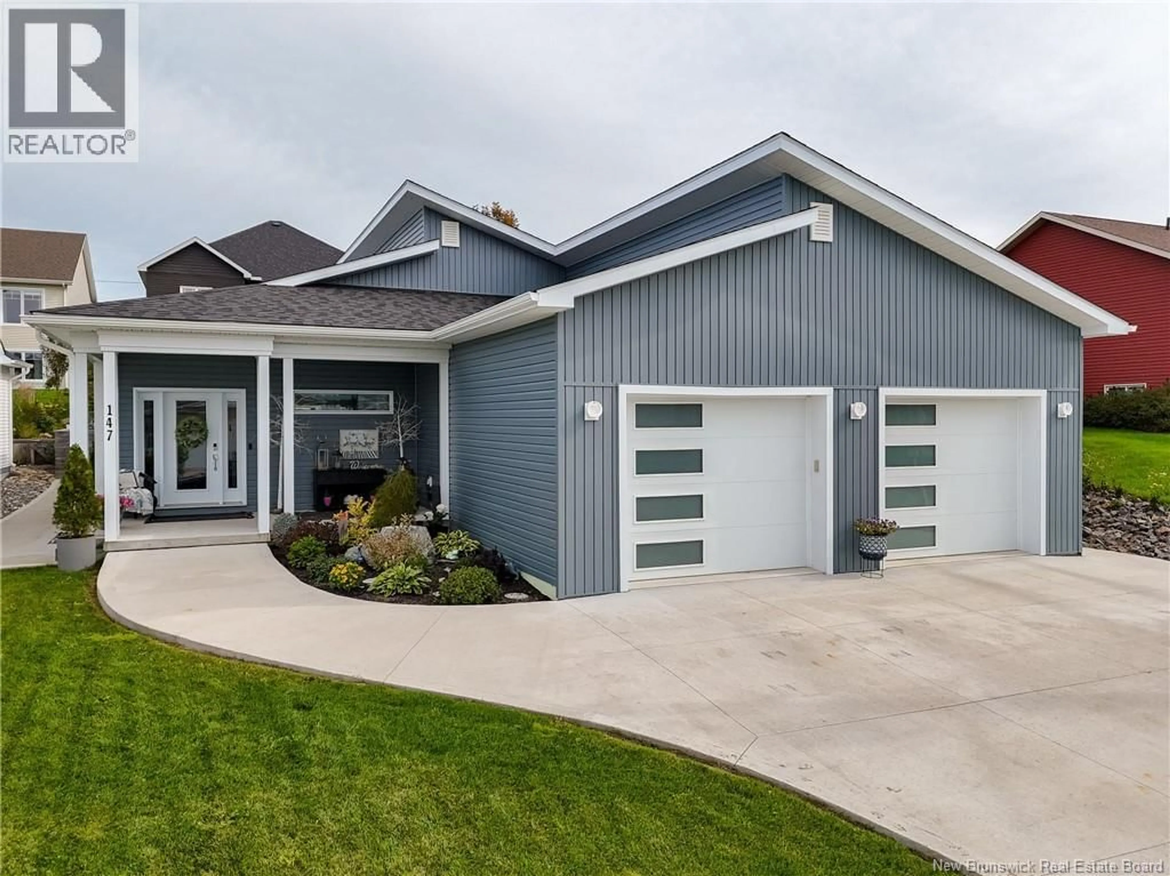 Home with vinyl exterior material, street for 147 REBA CRESCENT, Fredericton New Brunswick E3G0B5