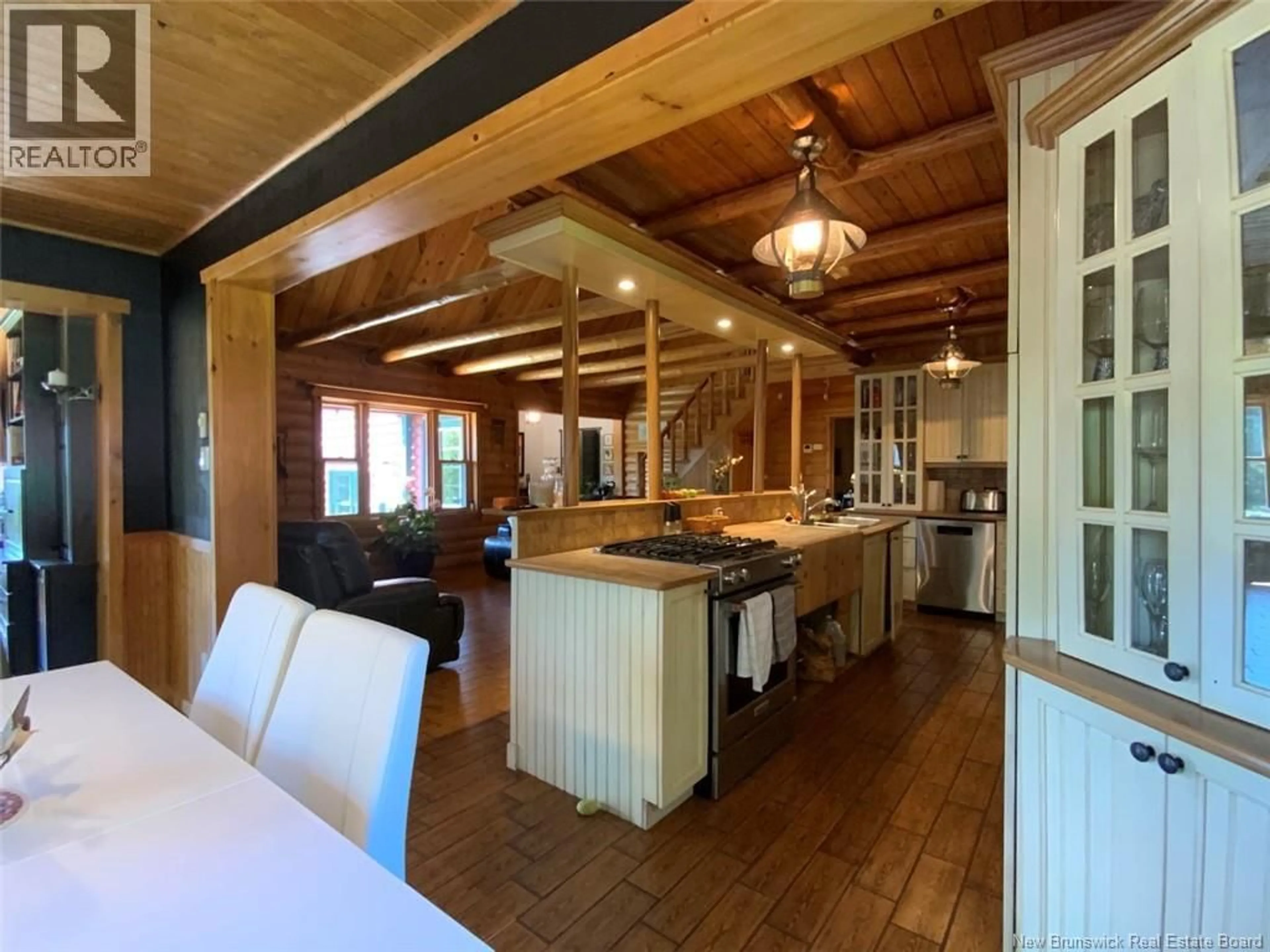 Open concept kitchen, wood/laminate floor for 163 RUISSEAU RICHARD ROAD, Saint-Jacques New Brunswick E7B2G1
