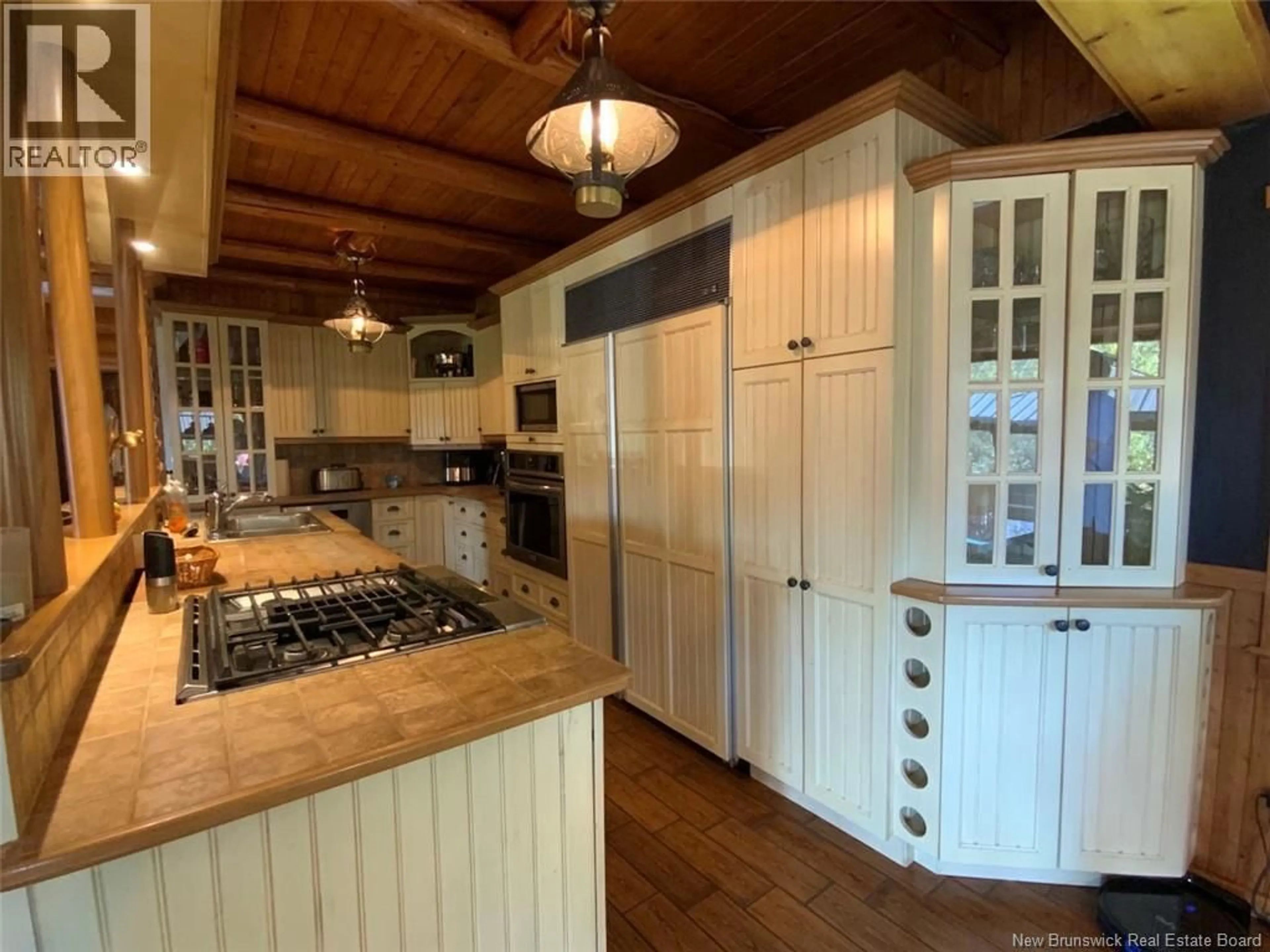 Open concept kitchen, wood/laminate floor for 163 RUISSEAU RICHARD ROAD, Saint-Jacques New Brunswick E7B2G1