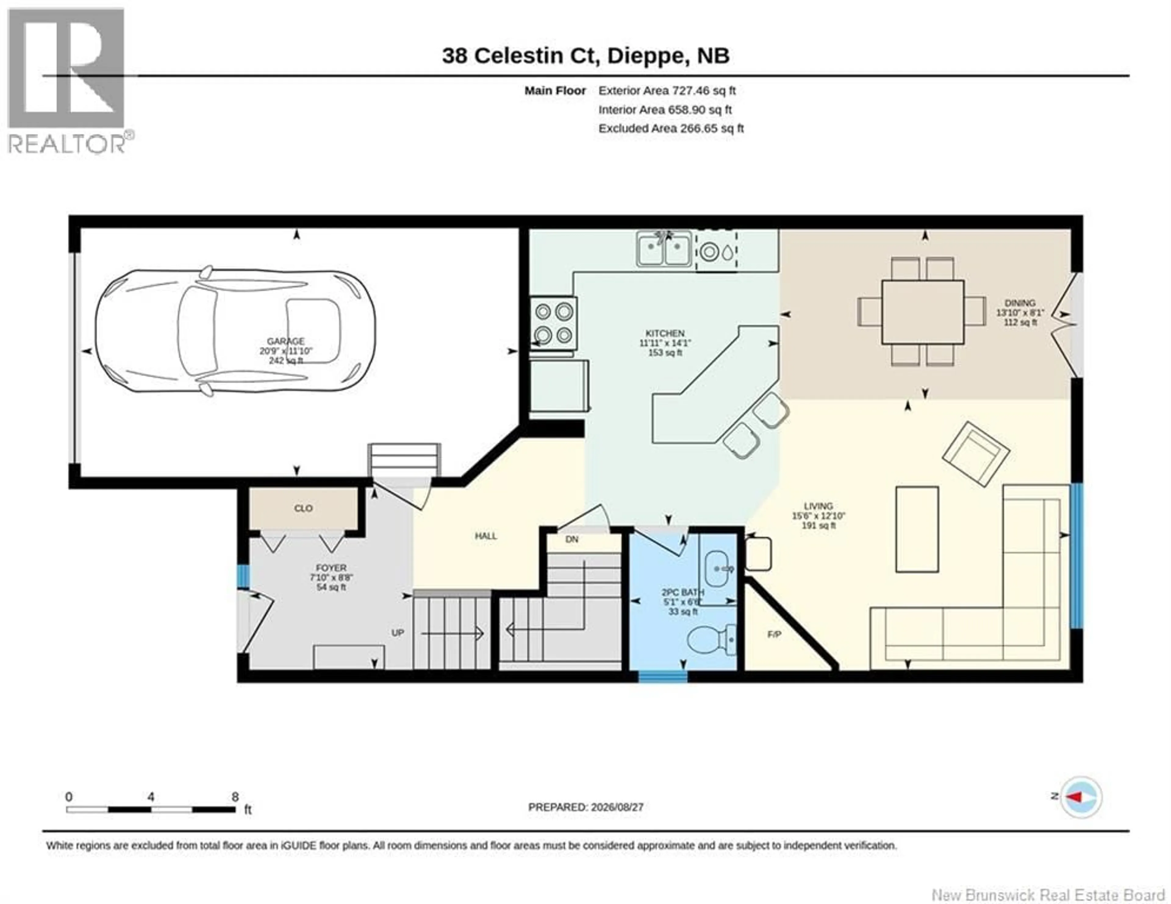 Floor plan for 38 CELESTIN COURT, Dieppe New Brunswick E1A0K2