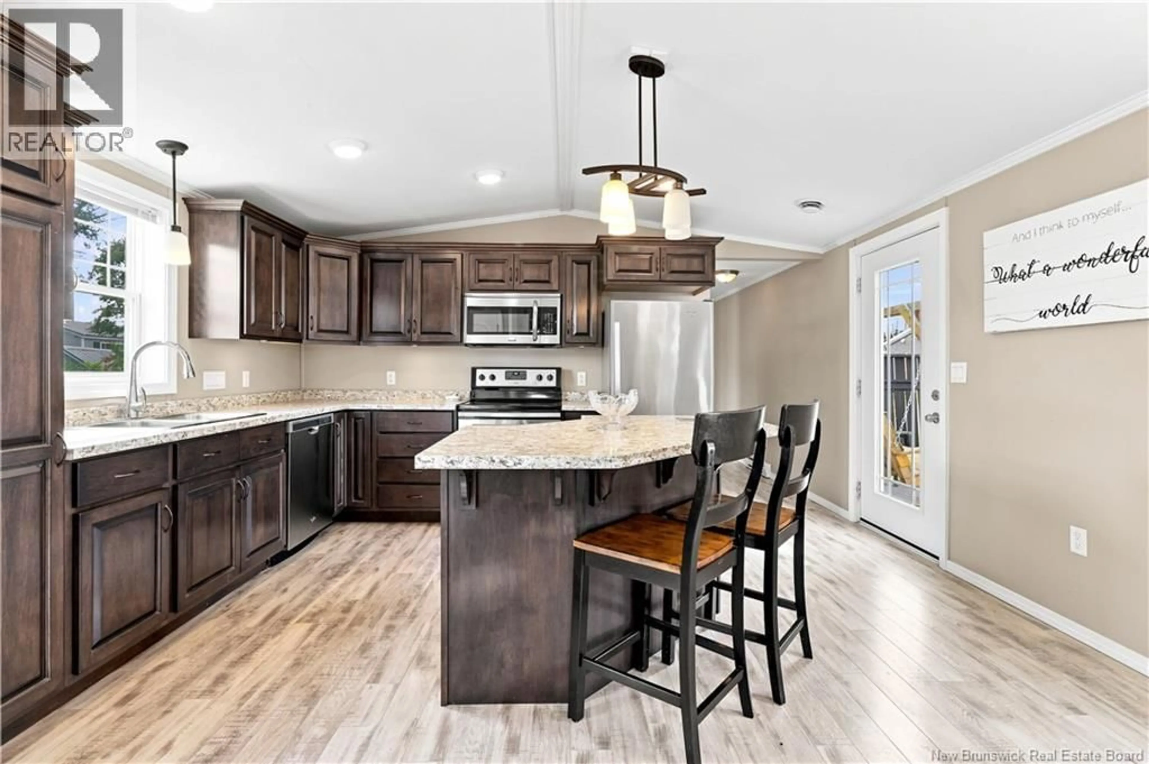 Open concept kitchen, ceramic/tile floor for 2 BUTTERNUT LANE, Jacksonville New Brunswick E7M0G3