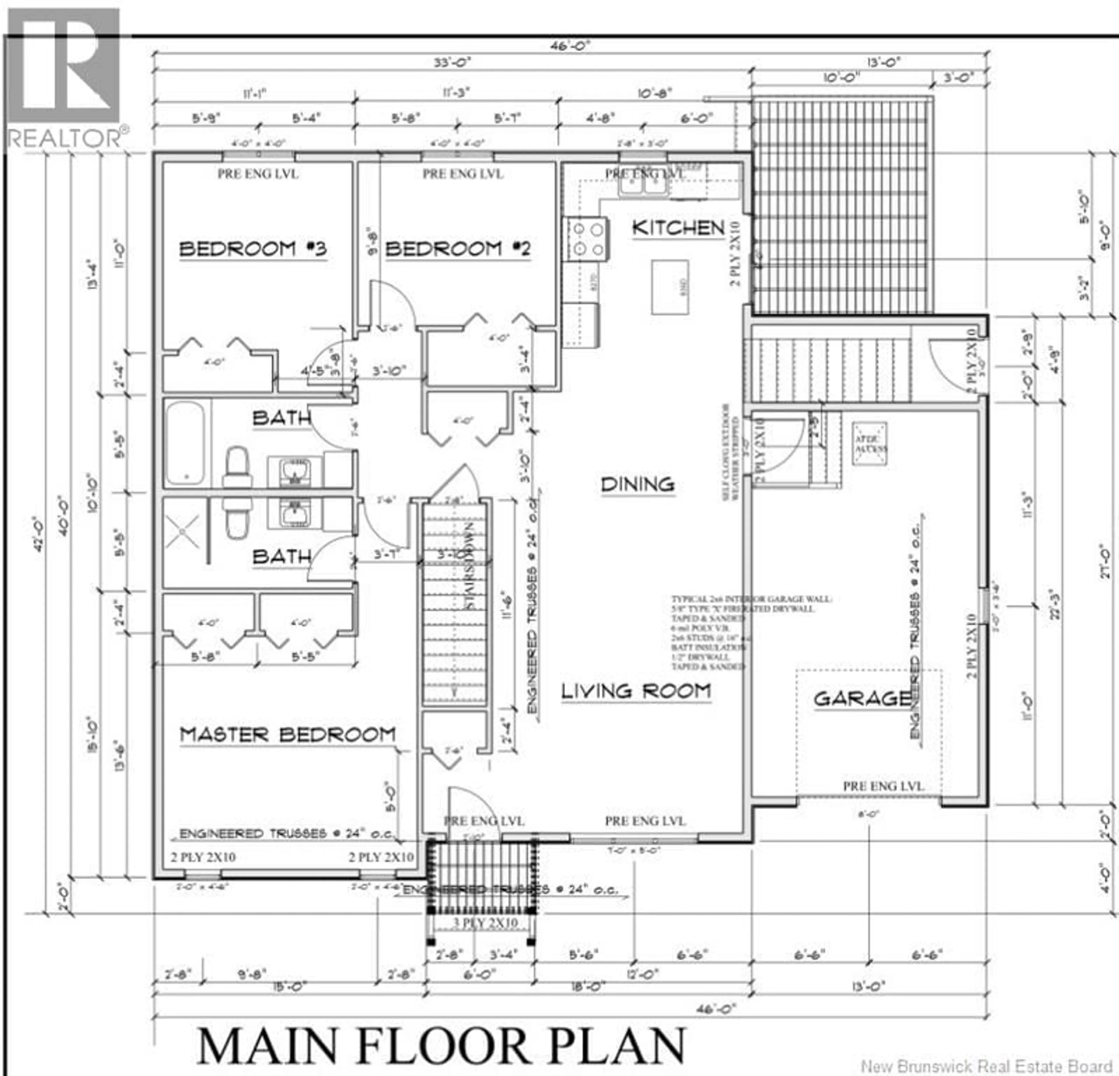 Floor plan for 107 CARRINGTON DRIVE, Riverview New Brunswick E1B0P2