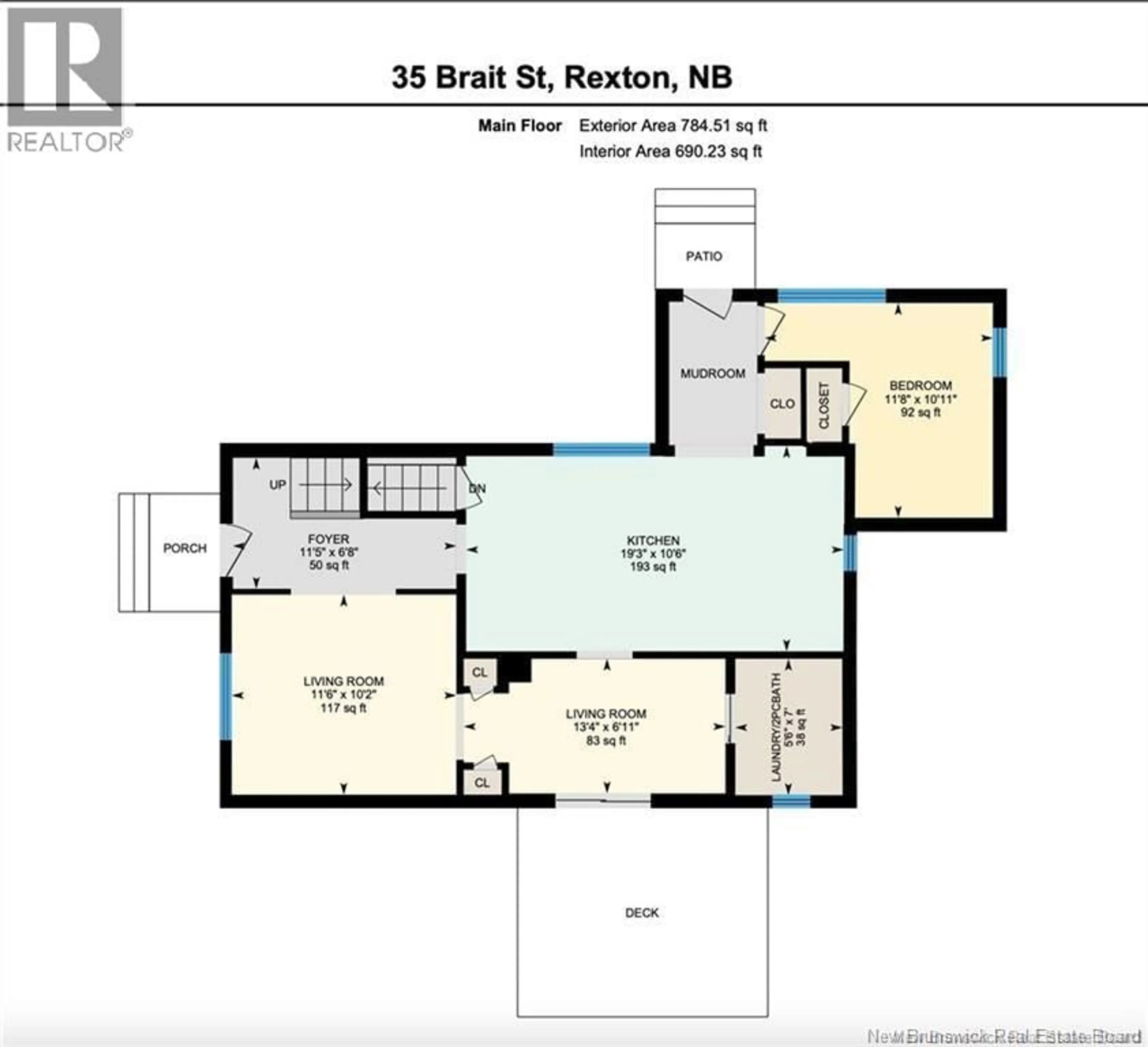 Floor plan for 35 BRAIT STREET, Rexton New Brunswick E4W1W1