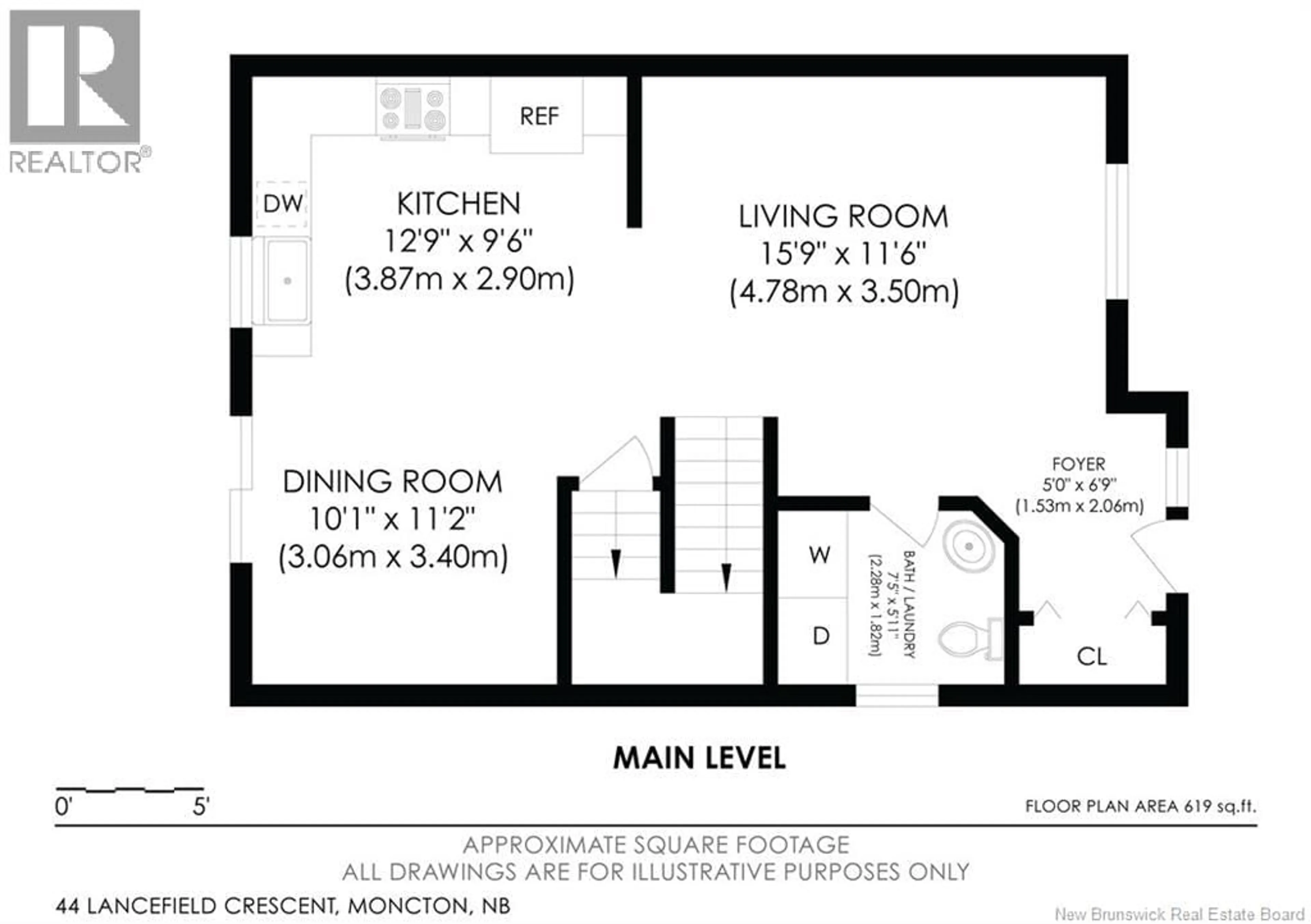 Floor plan for 44 LANCEFIELD CRESCENT, Moncton New Brunswick E1E0E6