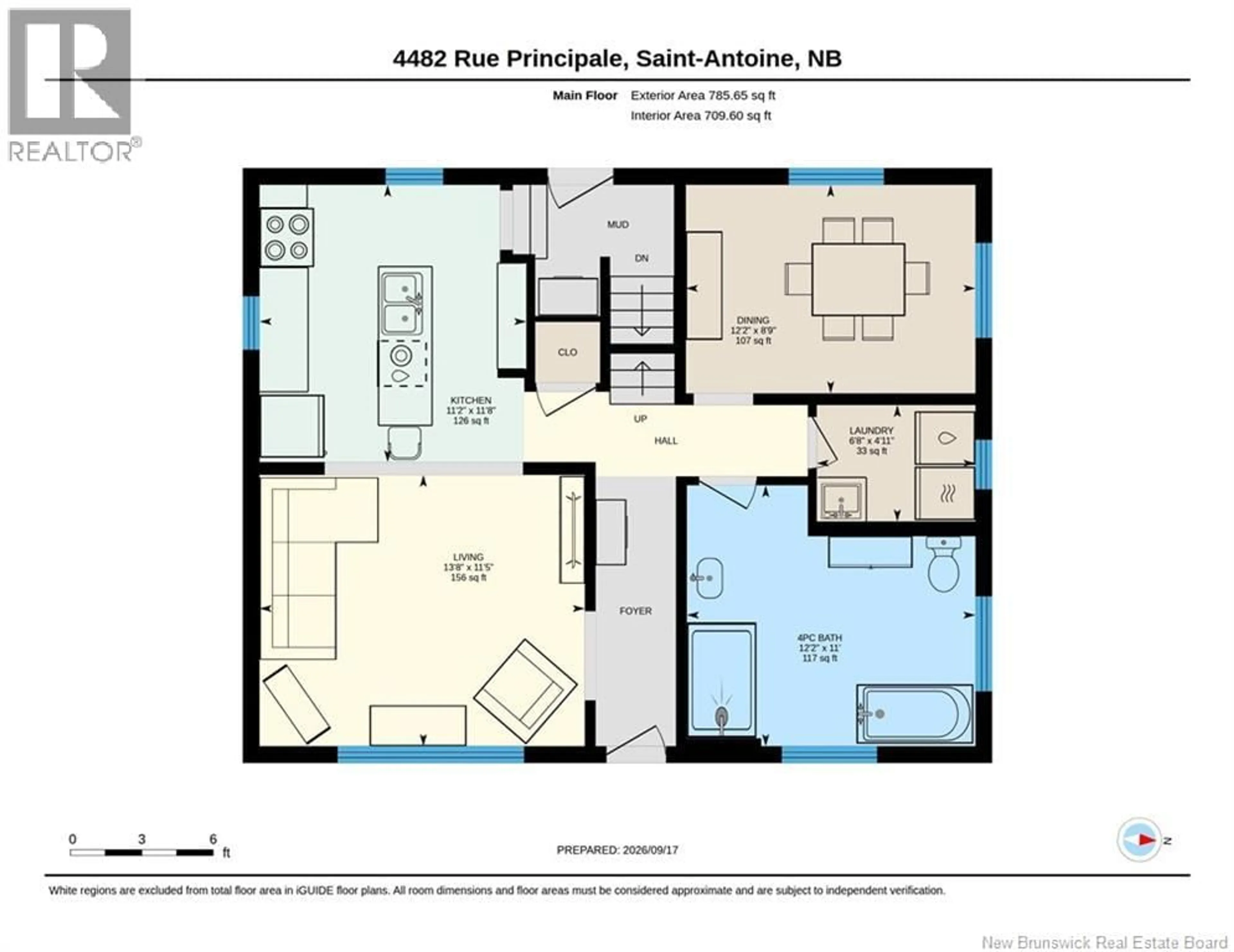 Floor plan for 4482 RUE PRINCIPALE STREET, Saint-Antoine New Brunswick E4V1P9