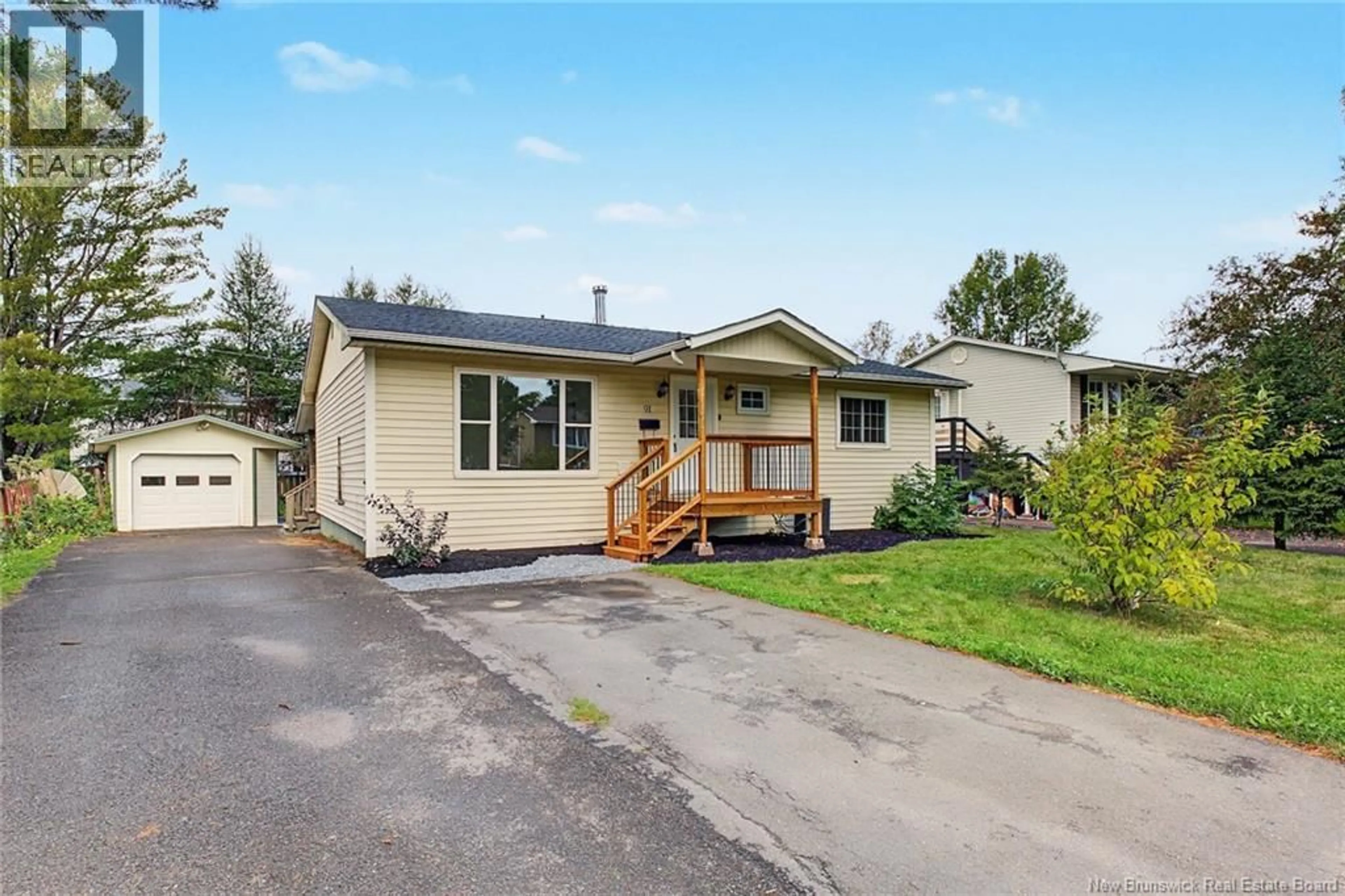 Home with vinyl exterior material, street for 91 BATES STREET, Fredericton New Brunswick E3A5B7