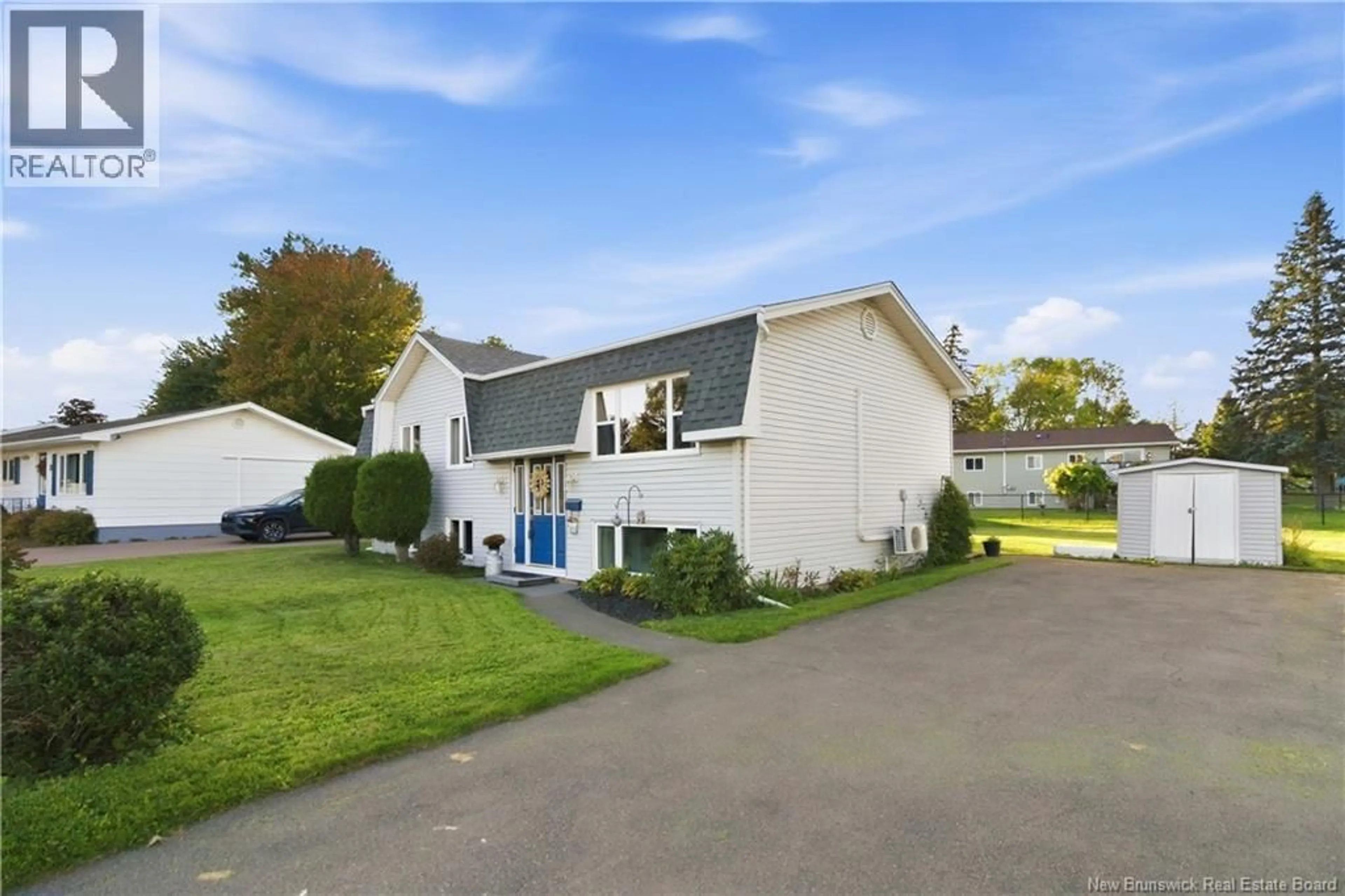 Home with vinyl exterior material, street for 27 PASADENA DRIVE, Moncton New Brunswick E1G1H7