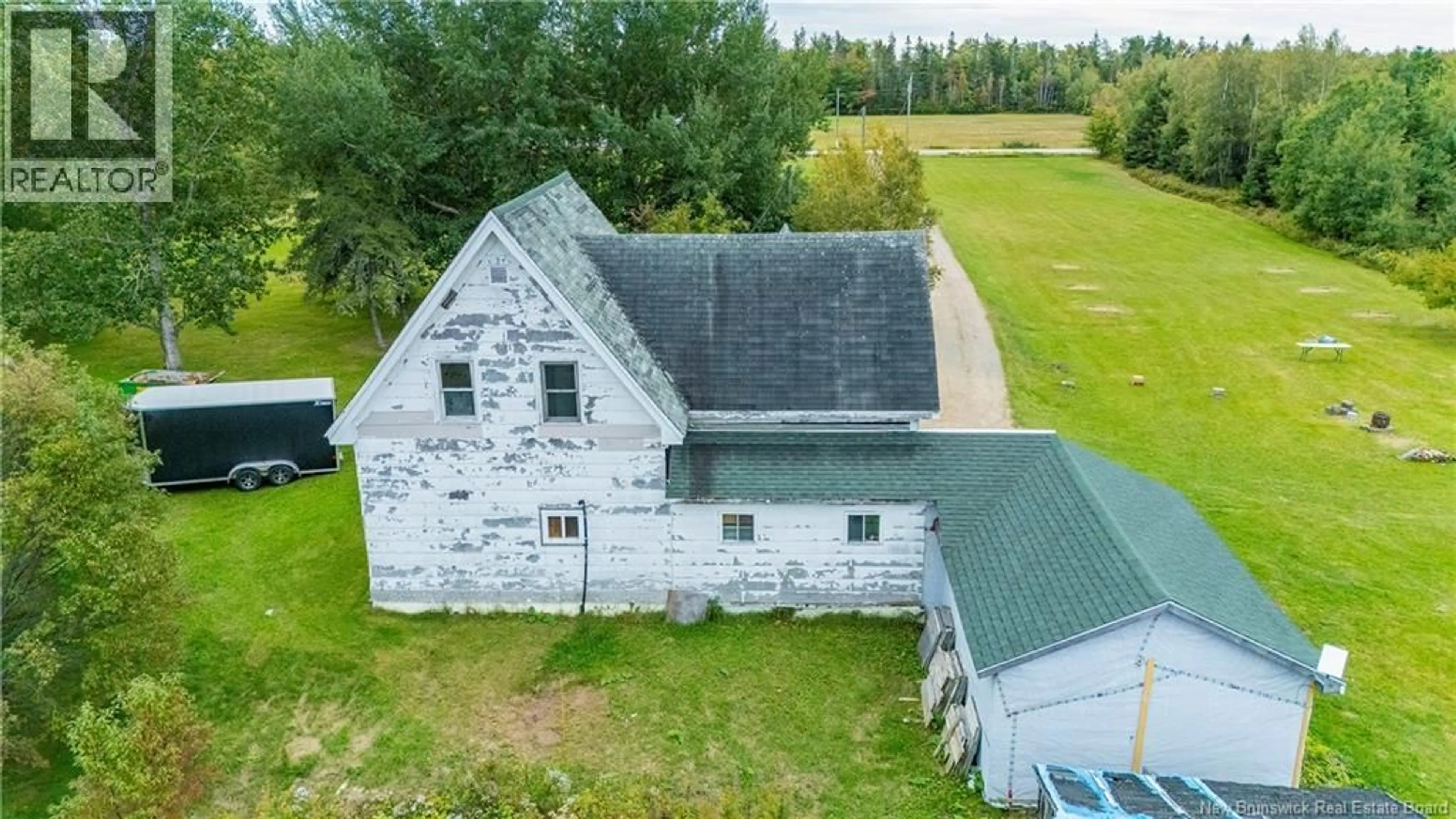 A pic from outside/outdoor area/front of a property/back of a property/a pic from drone, building for 2742 ROUTE 440 ROUTE, Rosaireville New Brunswick E4Y2P4
