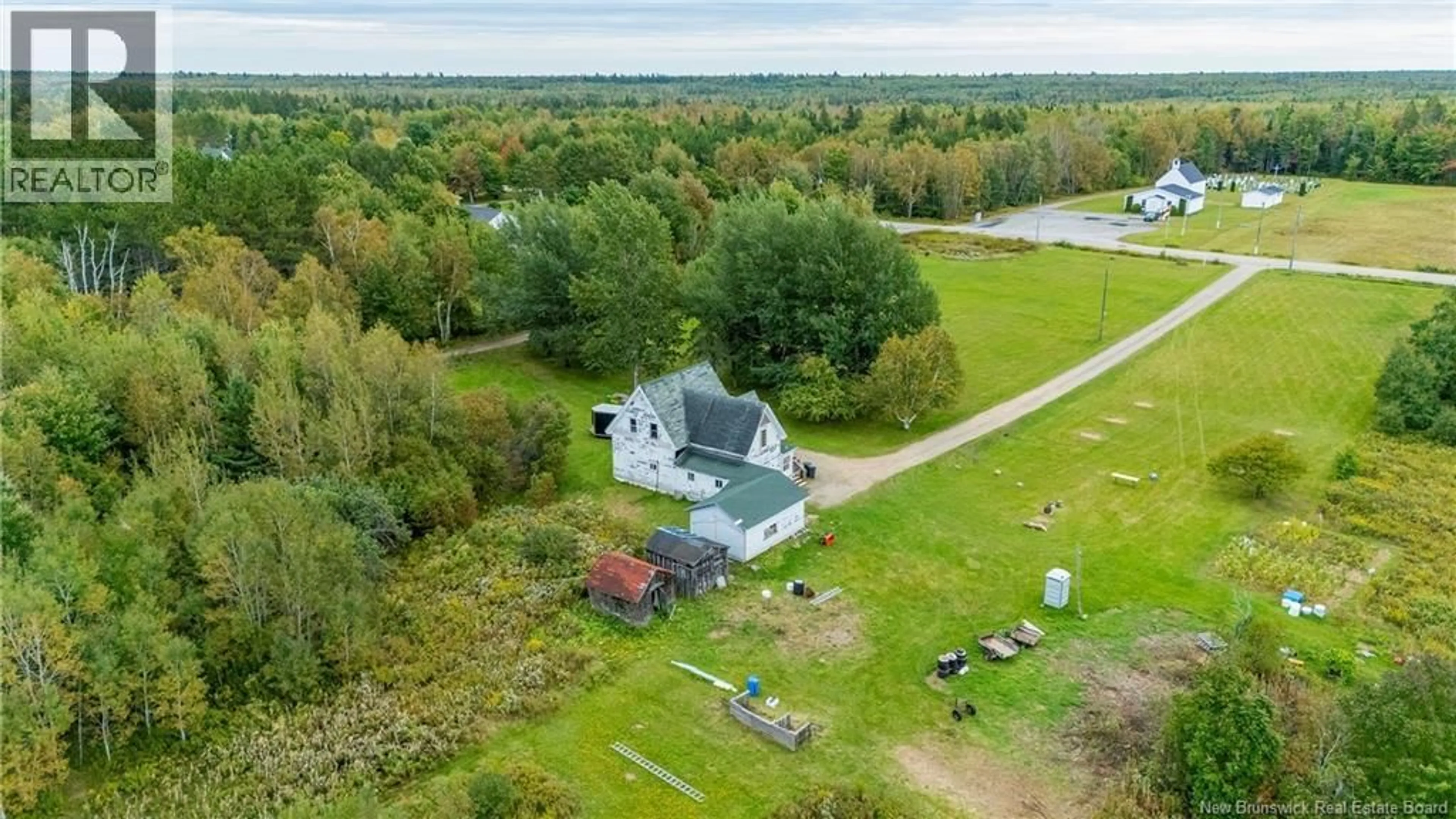 A pic from outside/outdoor area/front of a property/back of a property/a pic from drone, water/lake/river/ocean view for 2742 ROUTE 440 ROUTE, Rosaireville New Brunswick E4Y2P4