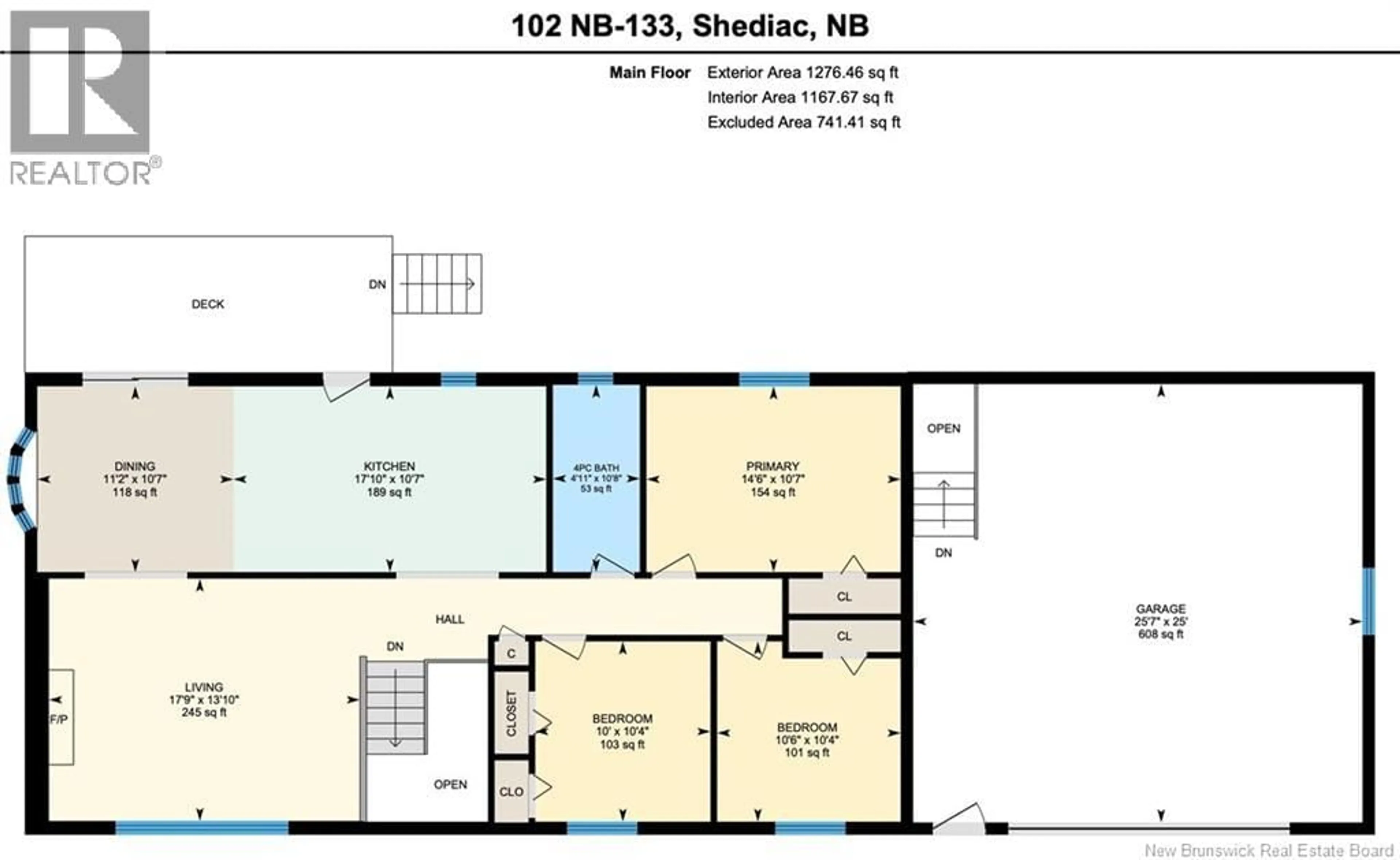 Floor plan for 102 ROUTE 133, Shediac Cape New Brunswick E4P3C8