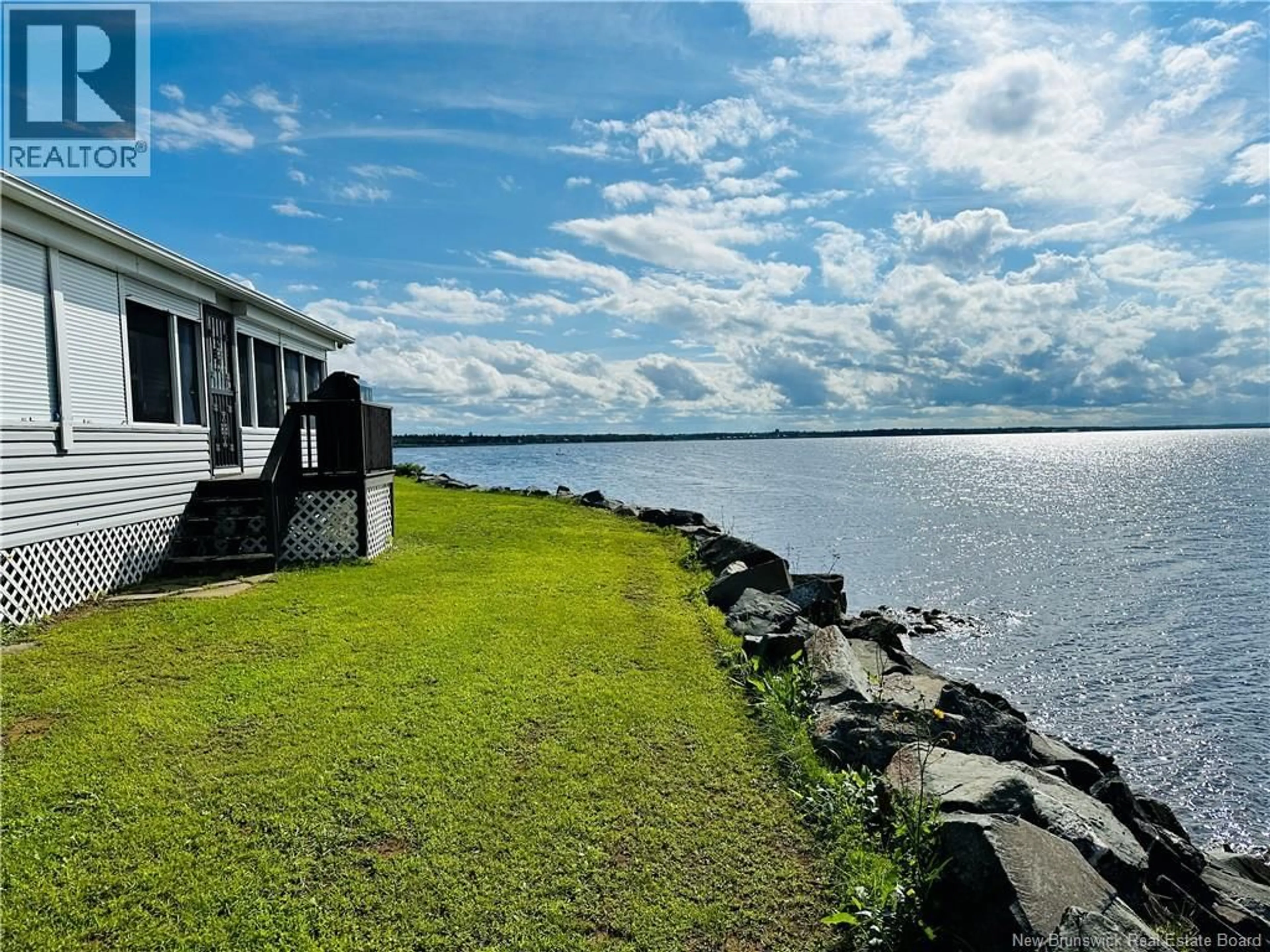 A pic from outside/outdoor area/front of a property/back of a property/a pic from drone, water/lake/river/ocean view for 38 FRONT ROAD, Bay Du Vin New Brunswick E1N5K1