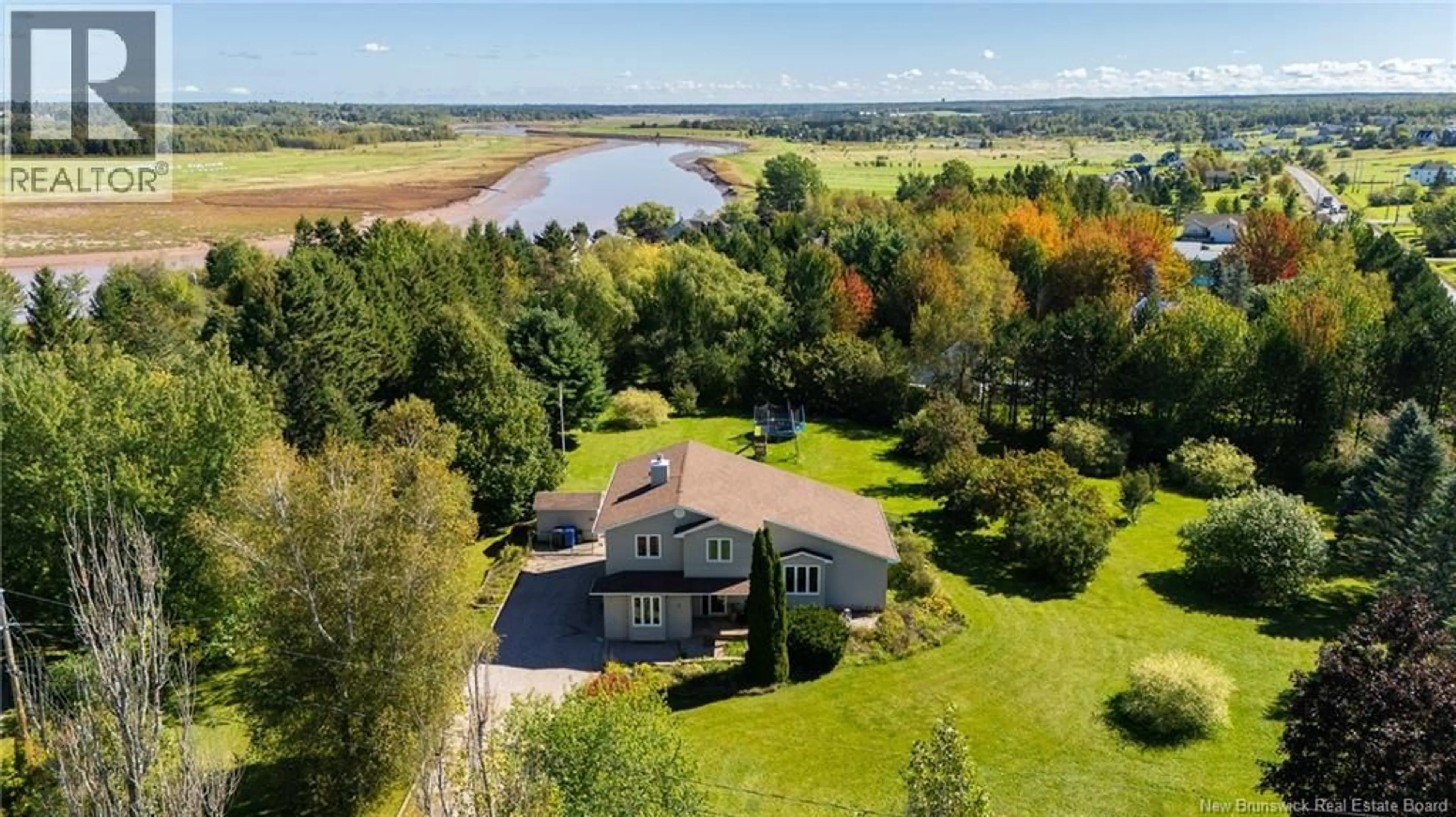 A pic from outside/outdoor area/front of a property/back of a property/a pic from drone, water/lake/river/ocean view for 5 SENECA, Upper Coverdale New Brunswick E1J1W1