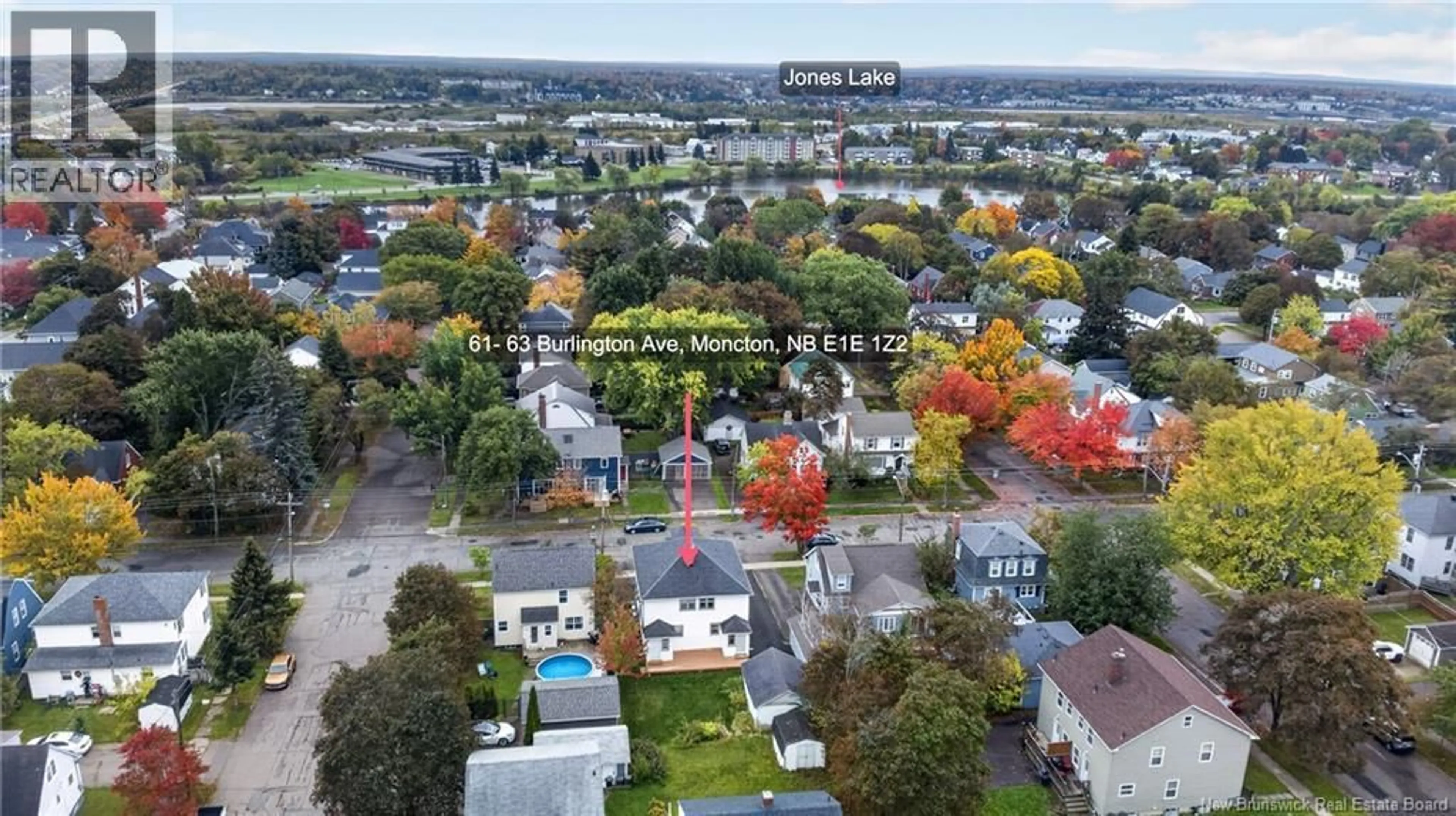 A pic from outside/outdoor area/front of a property/back of a property/a pic from drone, street for 61-63 BURLINGTON AVENUE, Moncton New Brunswick E1E1Z2