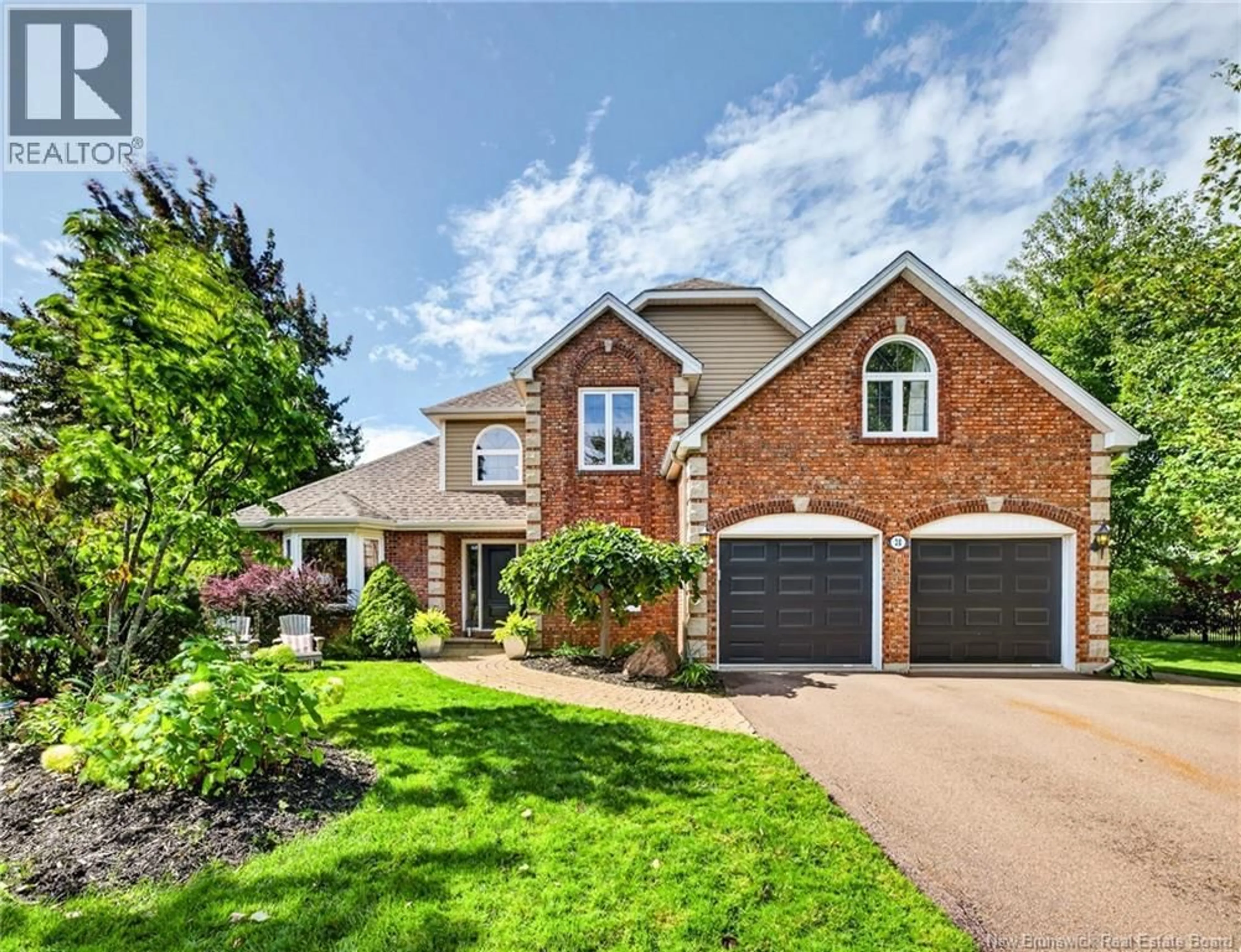 Home with brick exterior material, street for 28 BASSWOOD COURT, Moncton New Brunswick E1G2E5