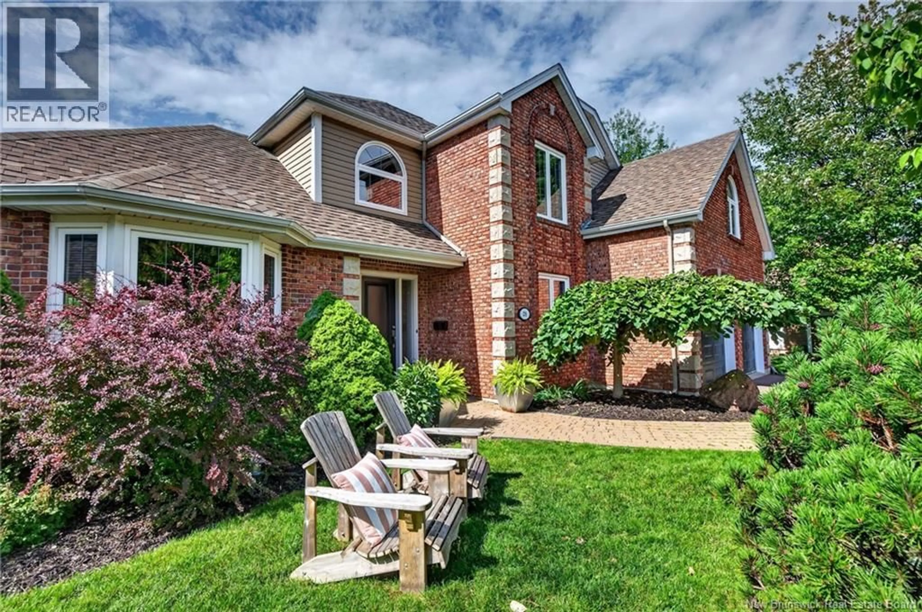 Home with brick exterior material, street for 28 BASSWOOD COURT, Moncton New Brunswick E1G2E5