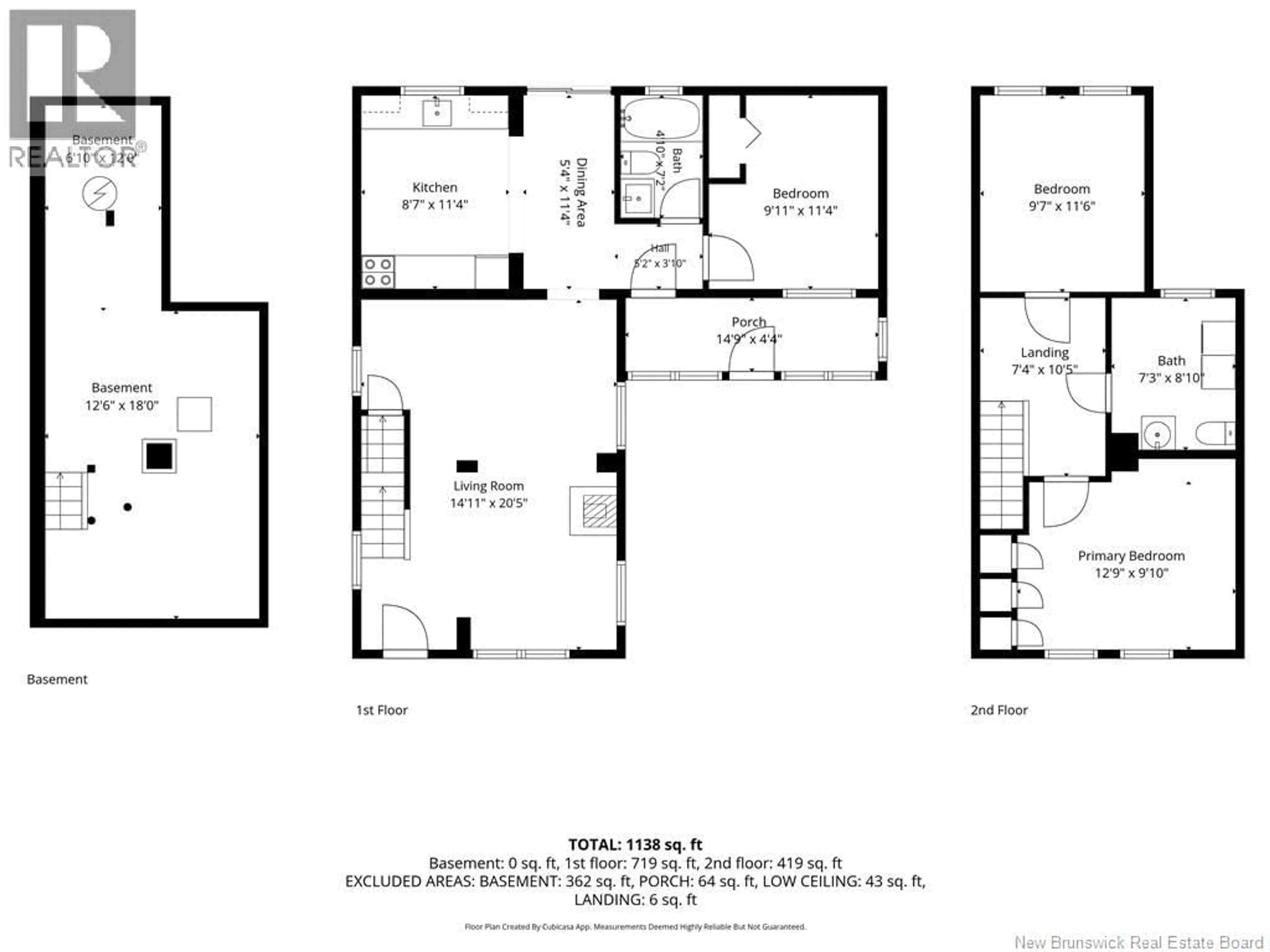 Floor plan for 166 BROOKSIDE DRIVE, Fredericton New Brunswick E3A1T6
