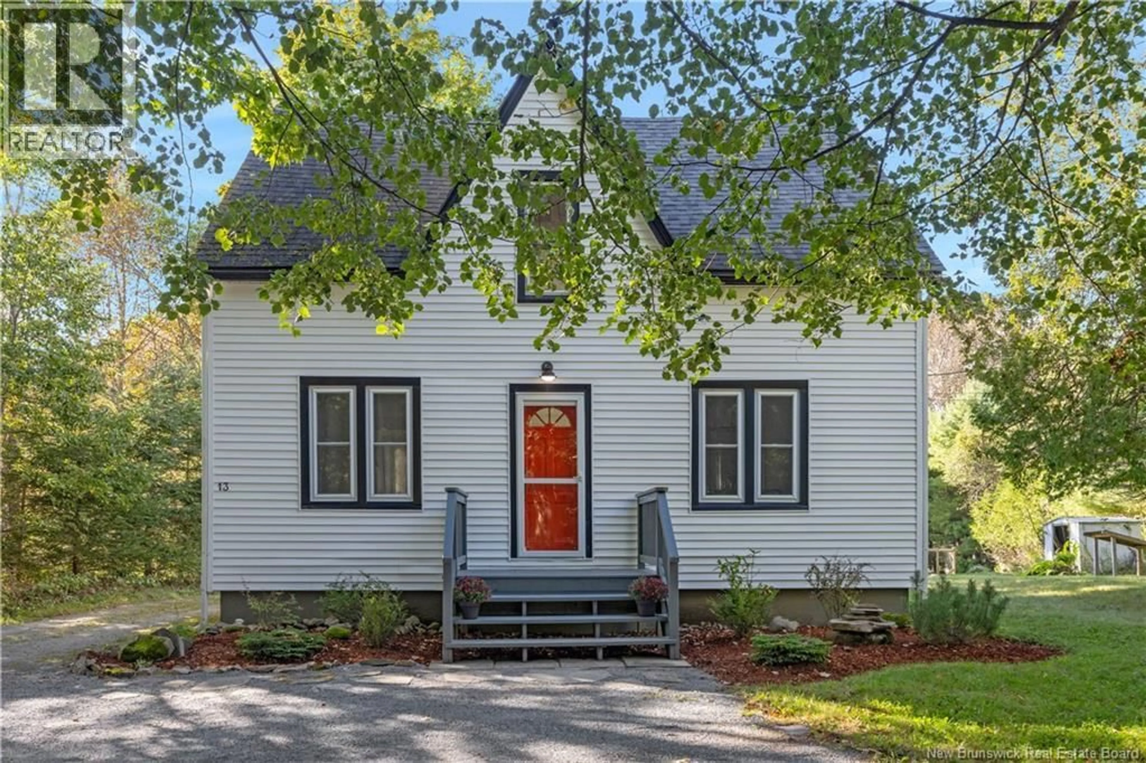 Home with vinyl exterior material, street for 13 BALL PARK ROAD, Rothesay New Brunswick E2E2B7