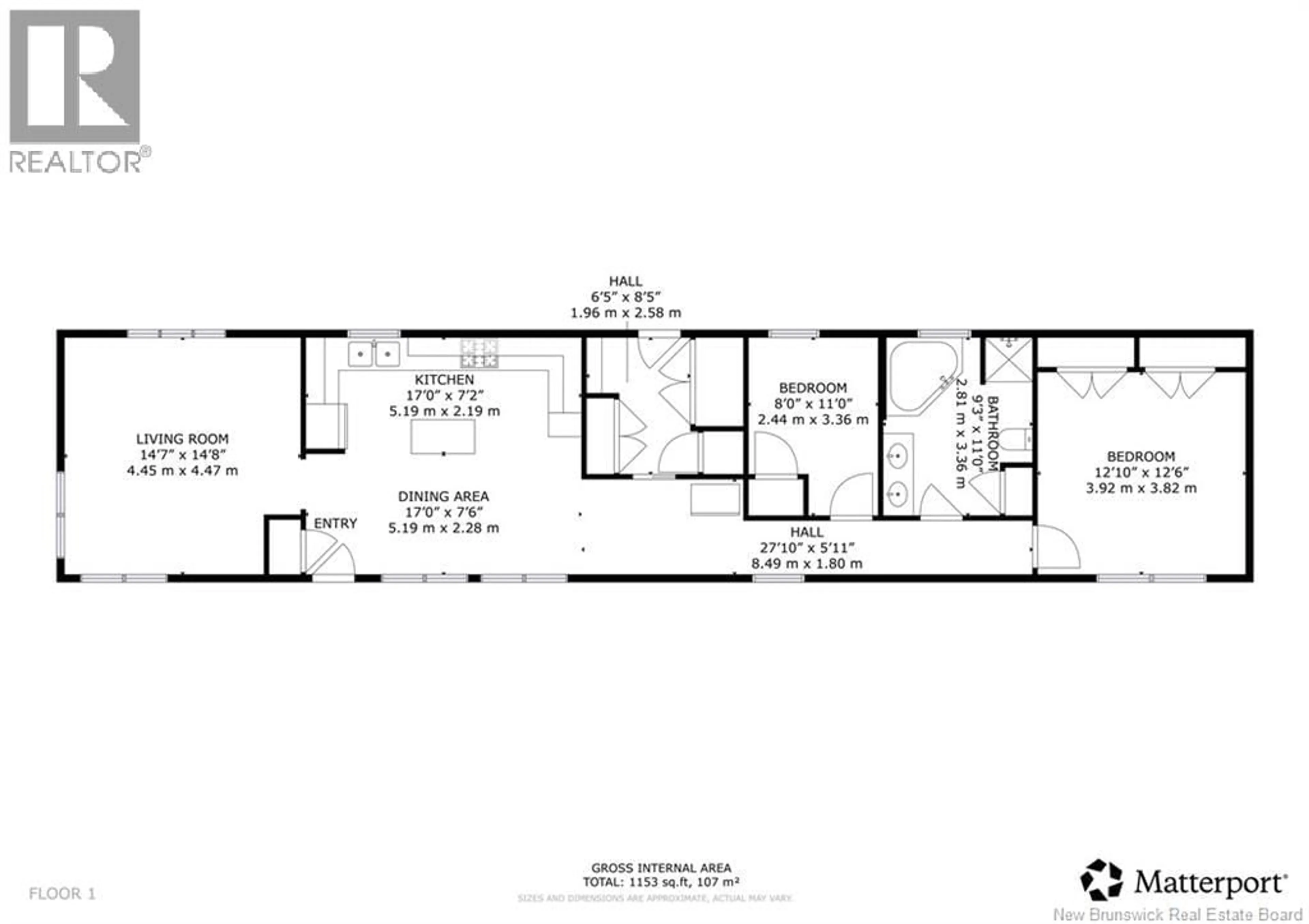 Floor plan for 49 NASON STREET, Fredericton New Brunswick E3G0B3
