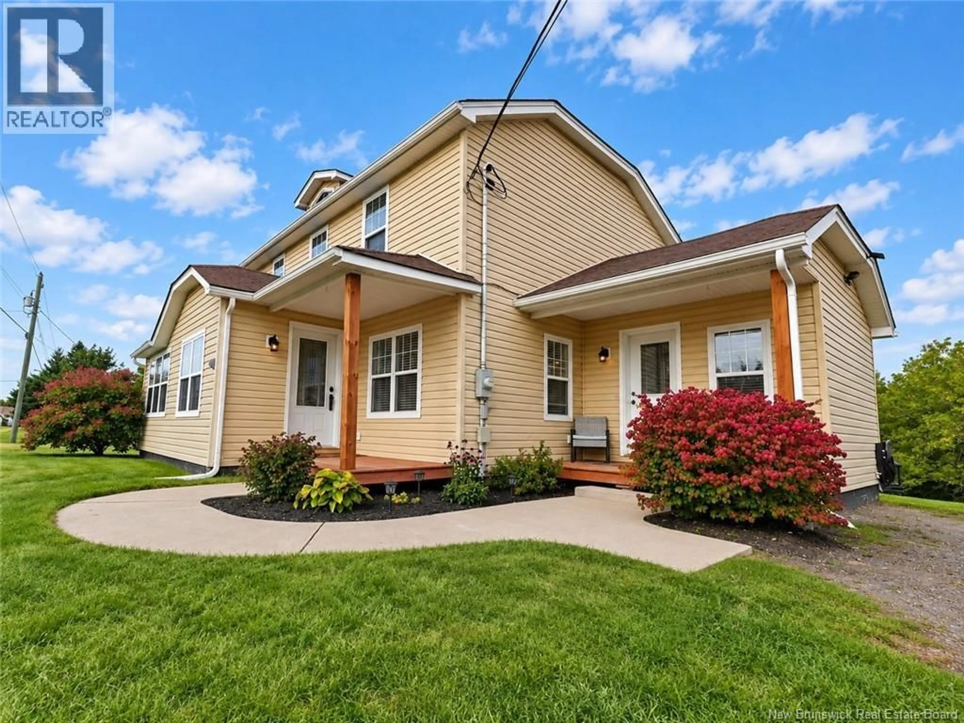 Home with vinyl exterior material, street for 65 ST-GREGOIRE, McKees Mills New Brunswick E4V2R2