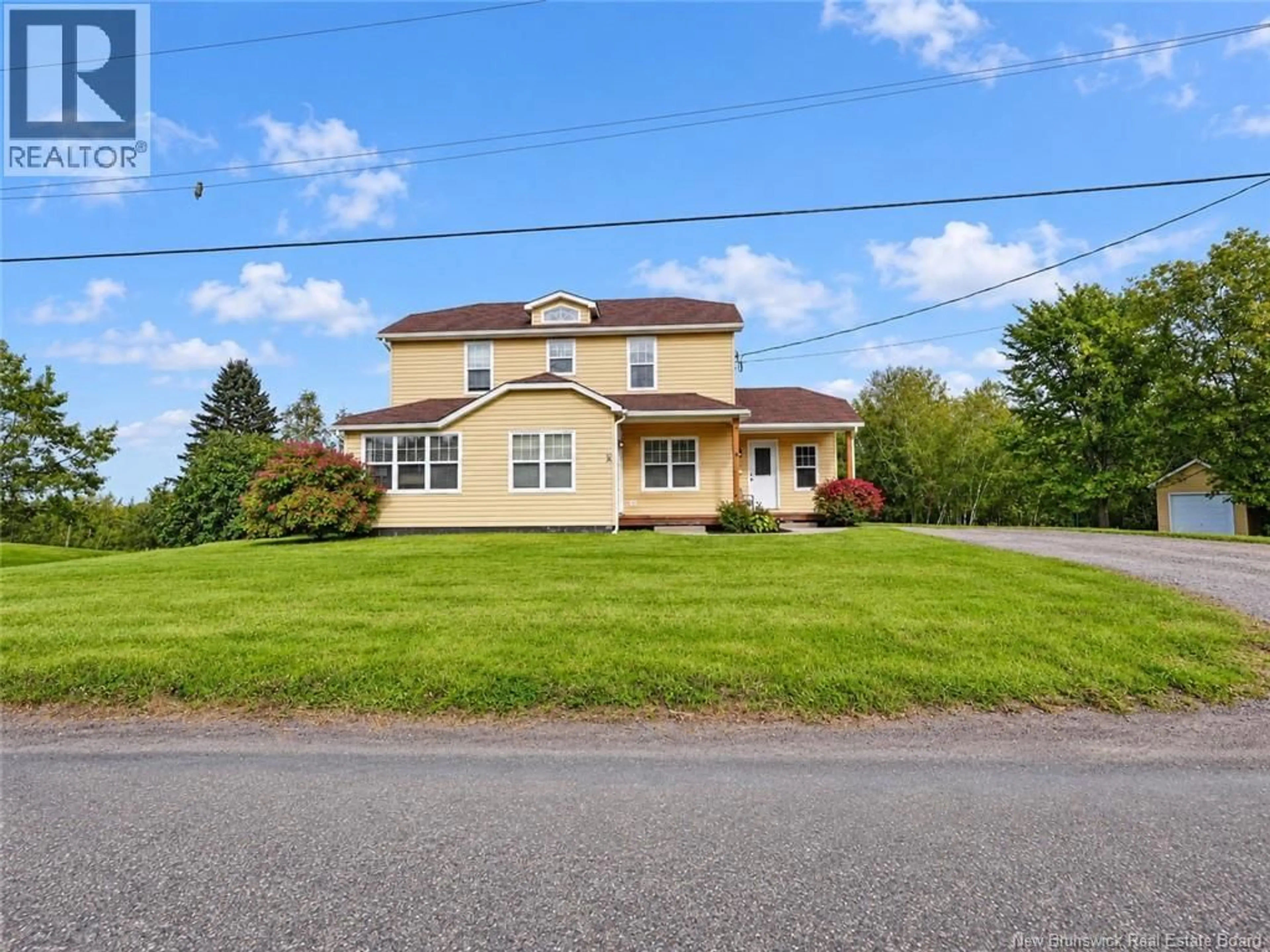 A pic from outside/outdoor area/front of a property/back of a property/a pic from drone, unknown for 65 ST-GREGOIRE, McKees Mills New Brunswick E4V2R2