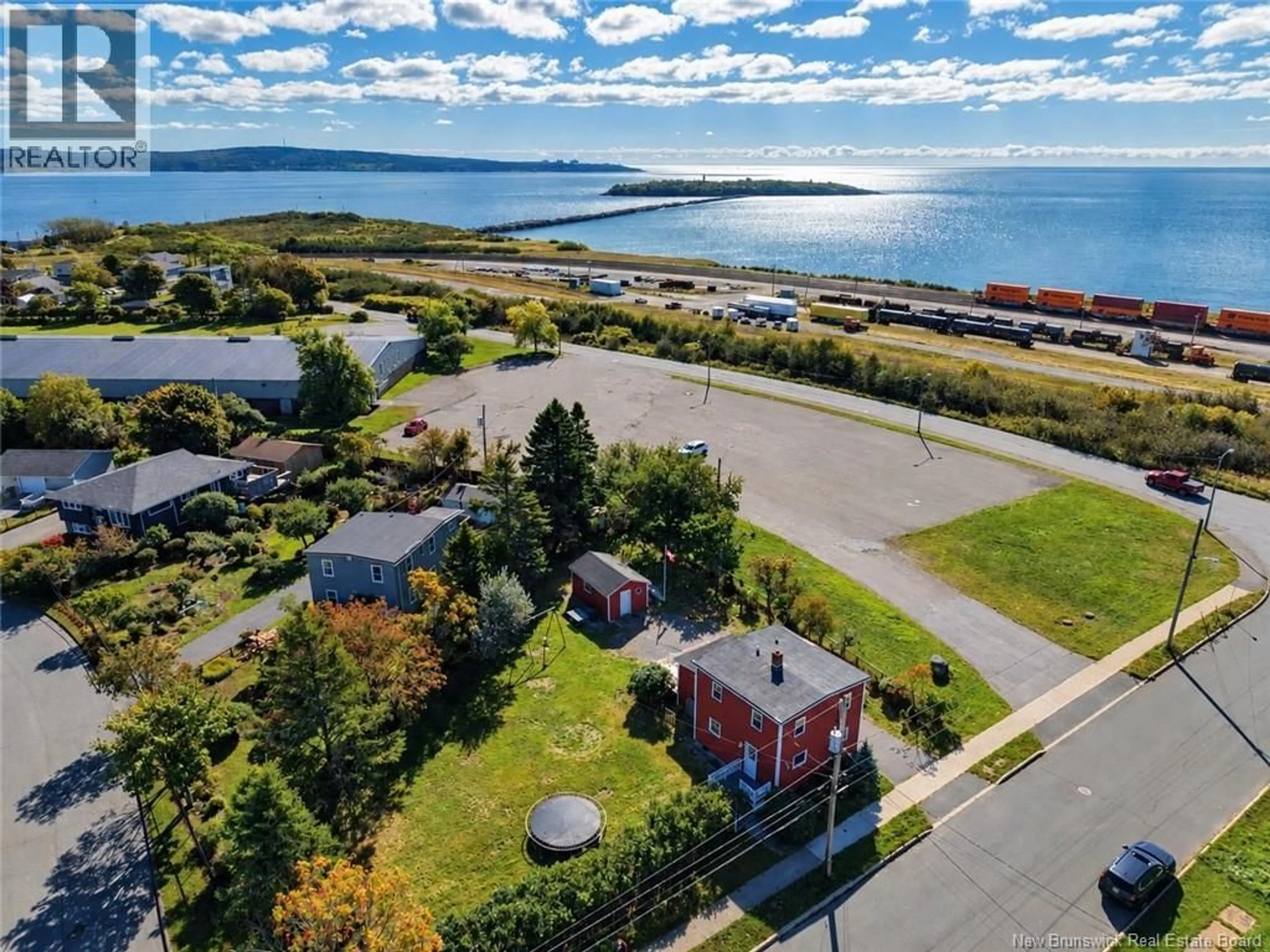 A pic from outside/outdoor area/front of a property/back of a property/a pic from drone, water/lake/river/ocean view for 433 WOODVILLE ROAD, Saint John New Brunswick E2M2J4