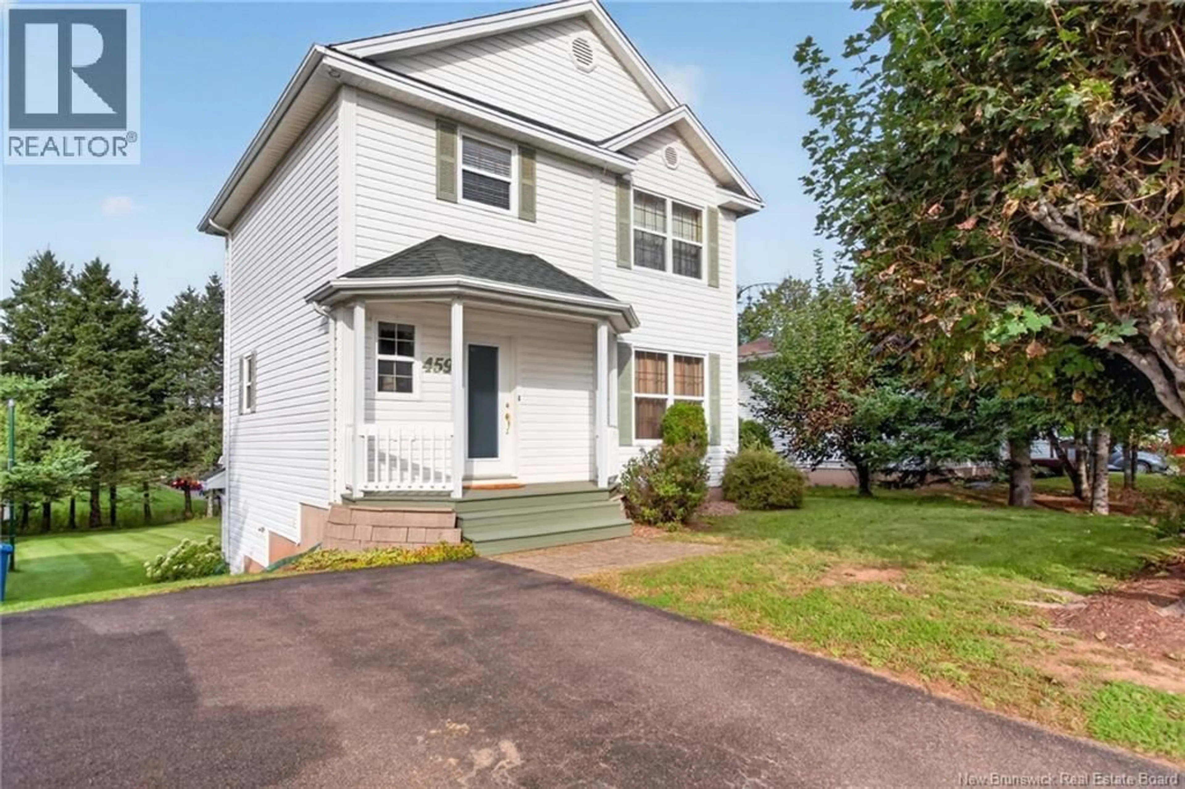 Home with vinyl exterior material, street for 459 FOX CREEK ROAD, Dieppe New Brunswick E1A7M8